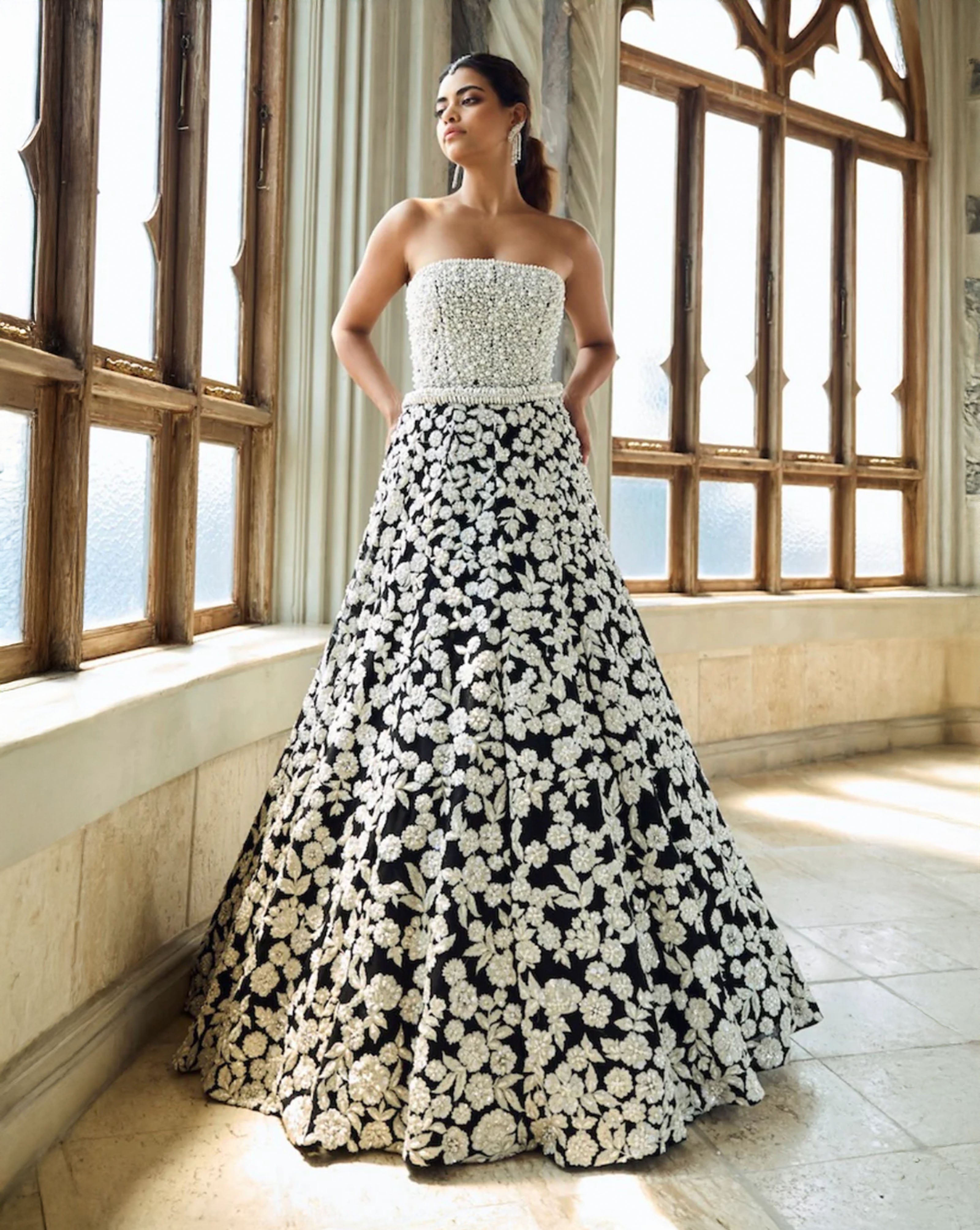 black and white corset wedding dress Chapelle & Lehenga Set Size:customize or Halloween 100-and-over April DIY maxi shirt
