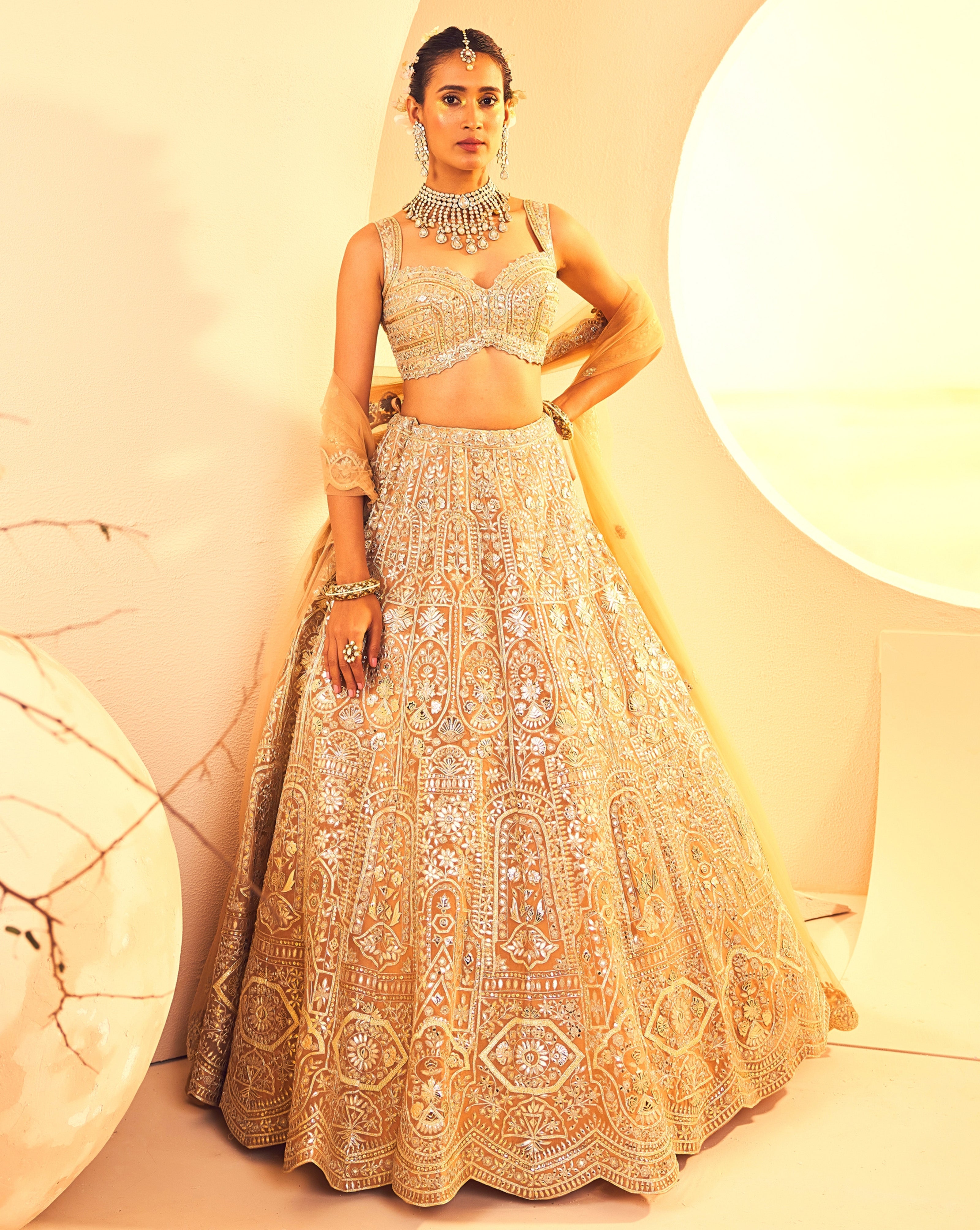 Gold Lengha Cover