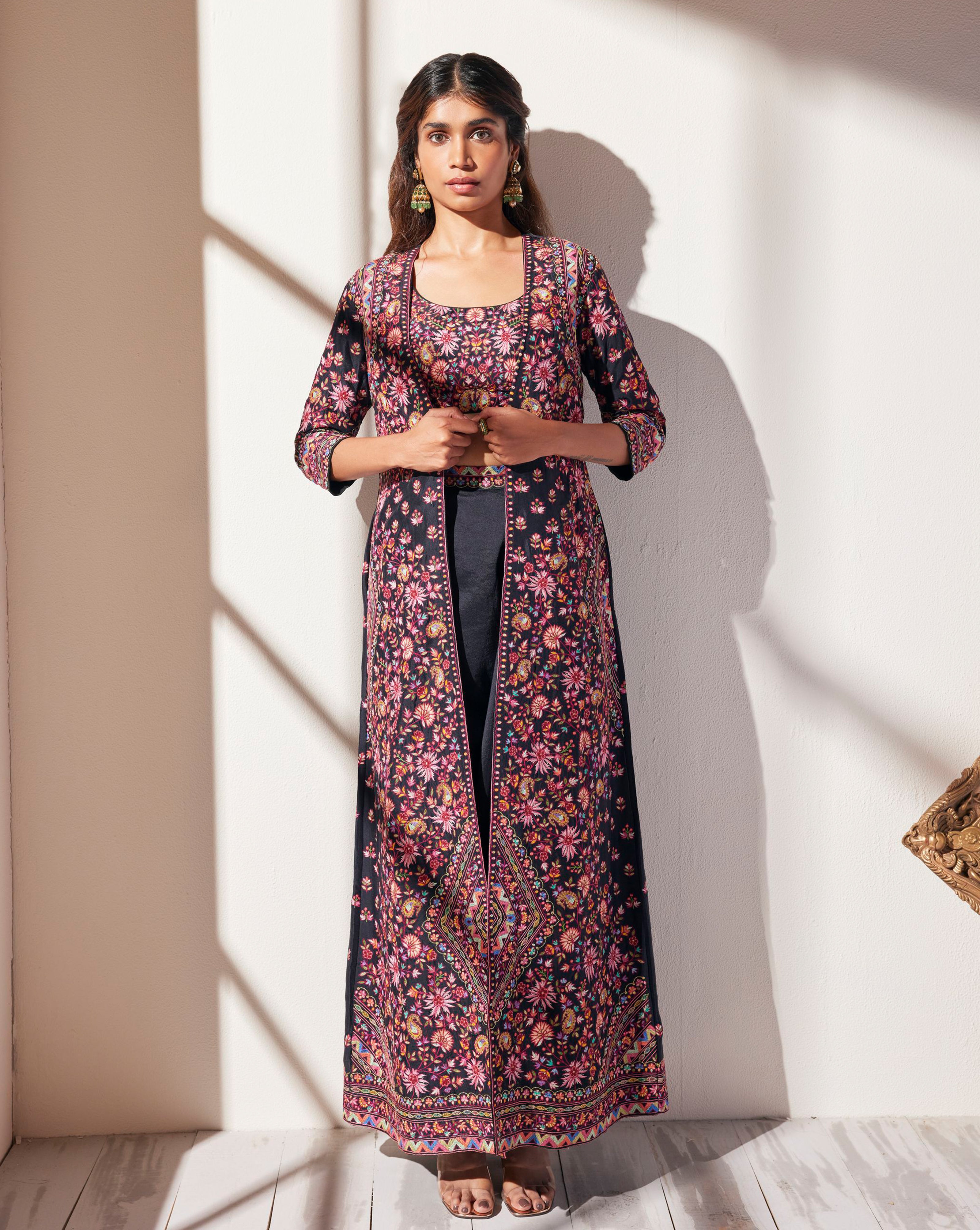 Kashmiri Jacket Set – Panache by Sharmeen - Main Image