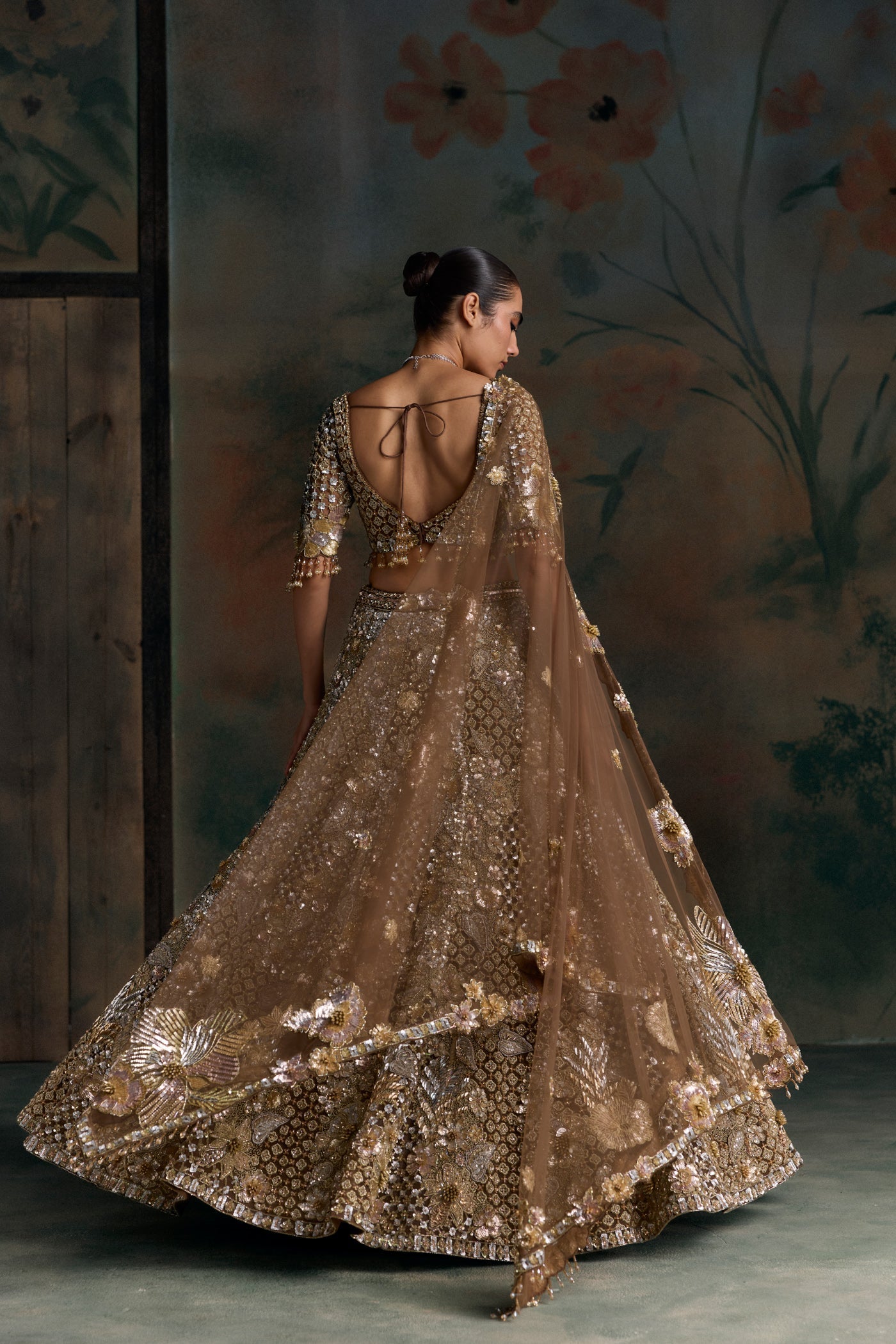 Gold Kaelis Lehenga Set