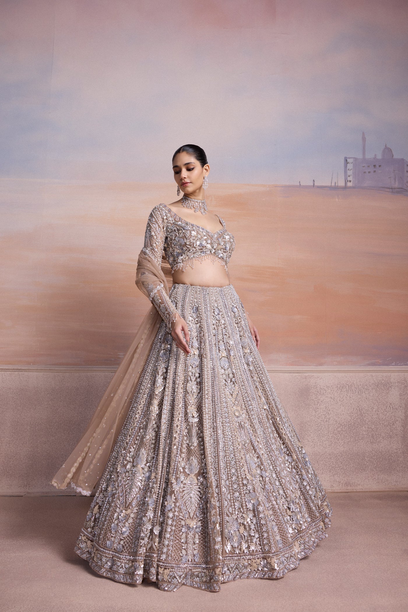 Silver Velora Lehenga Set