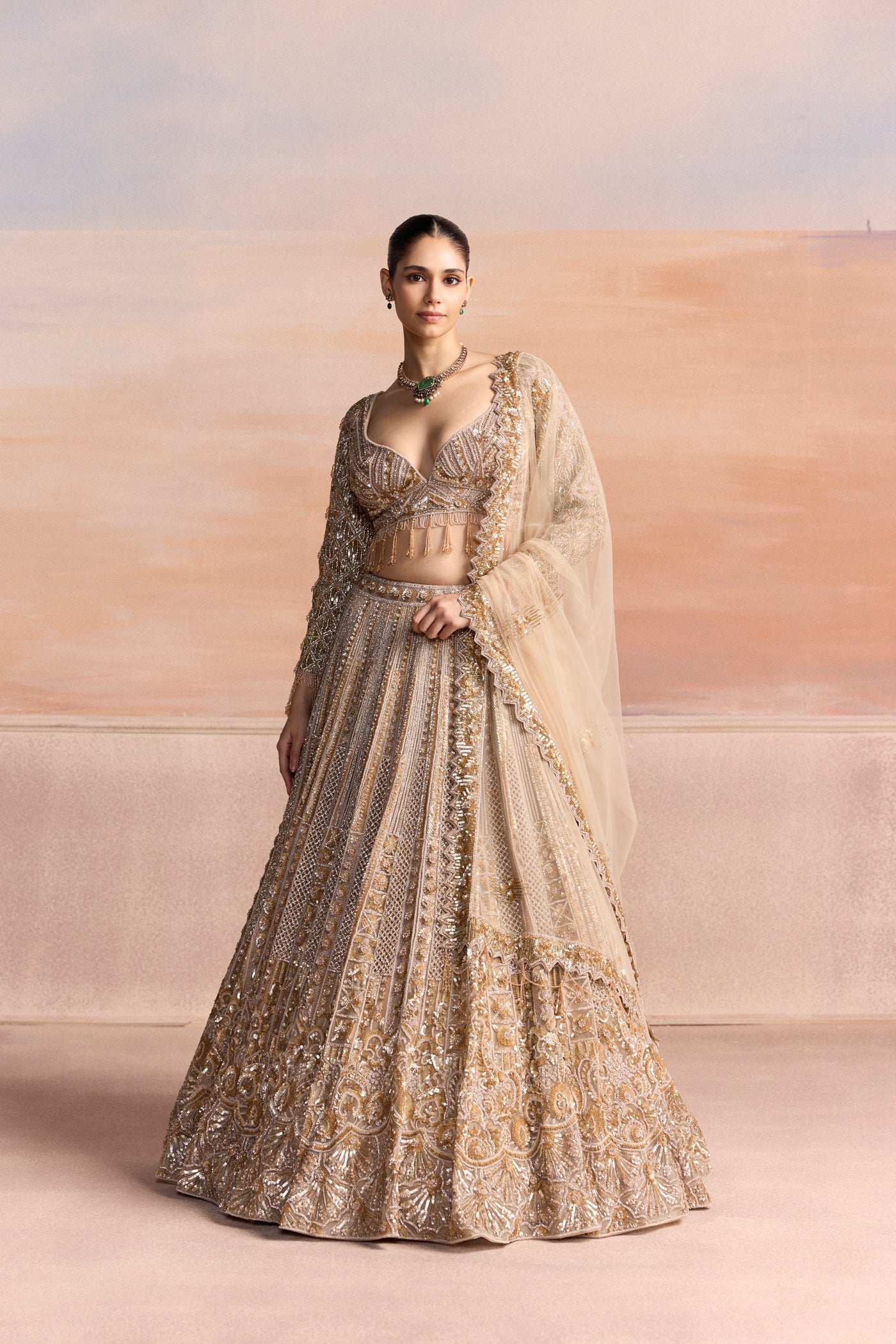 Gold Caelis Lehenga Set