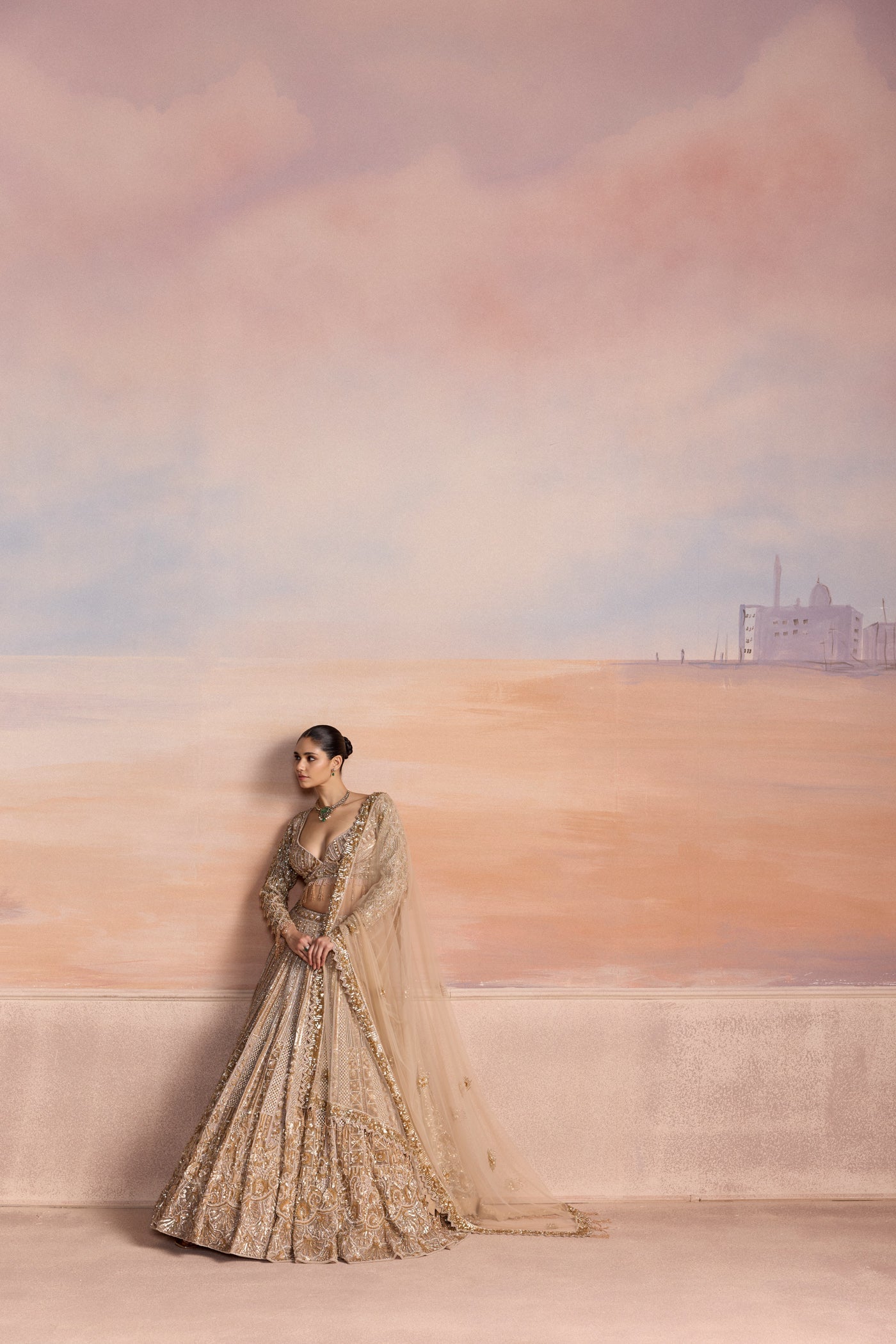 Gold Caelis Lehenga Set