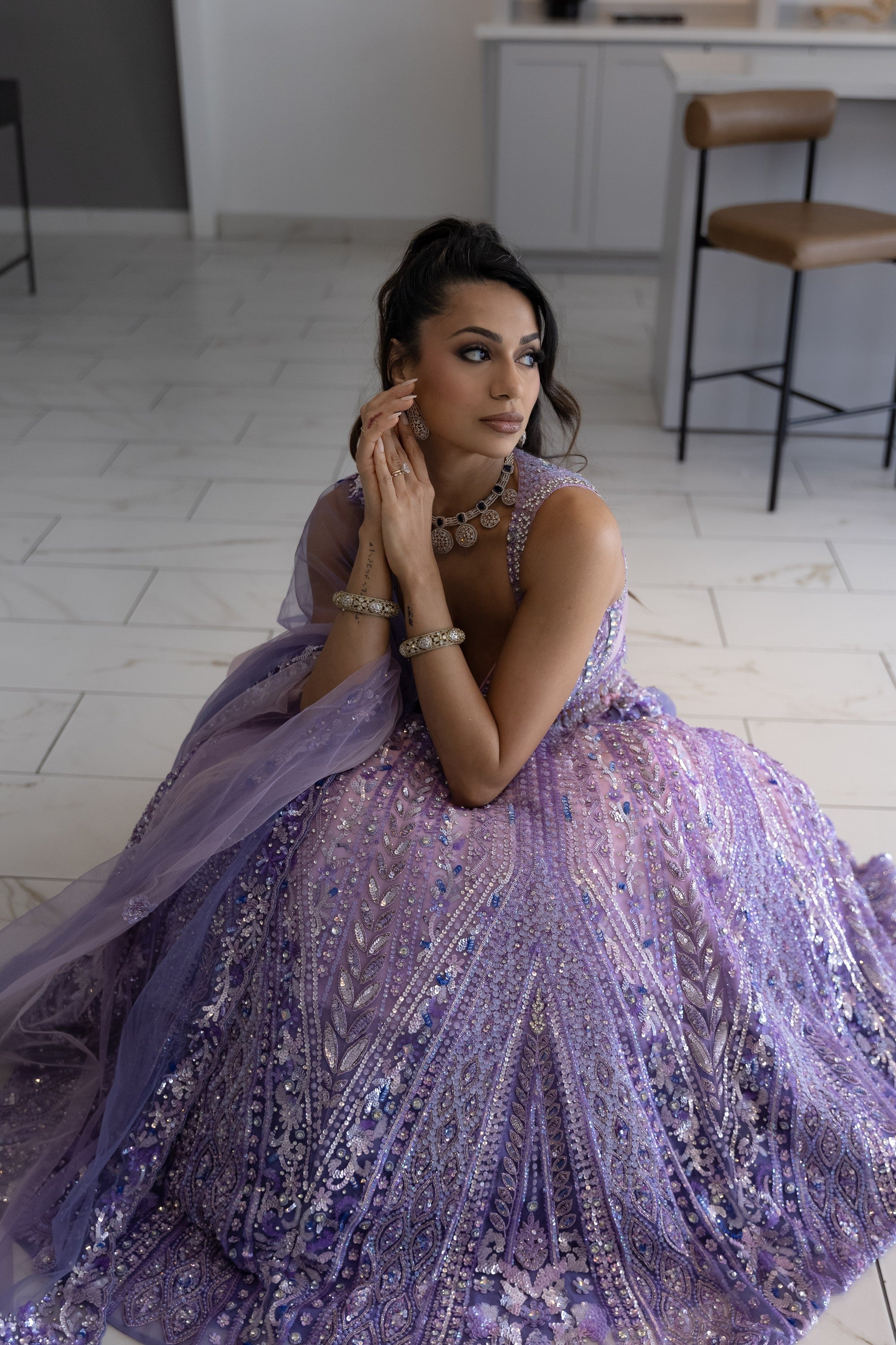 Aster Lehenga
