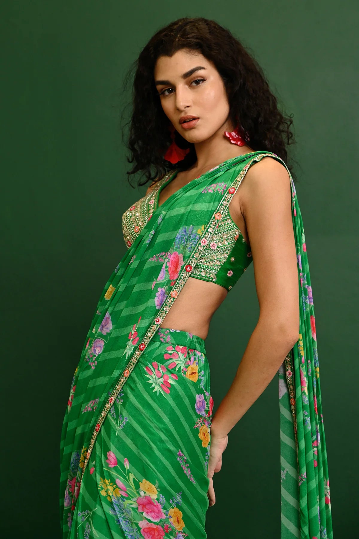 Adele Georgette Drape Saree