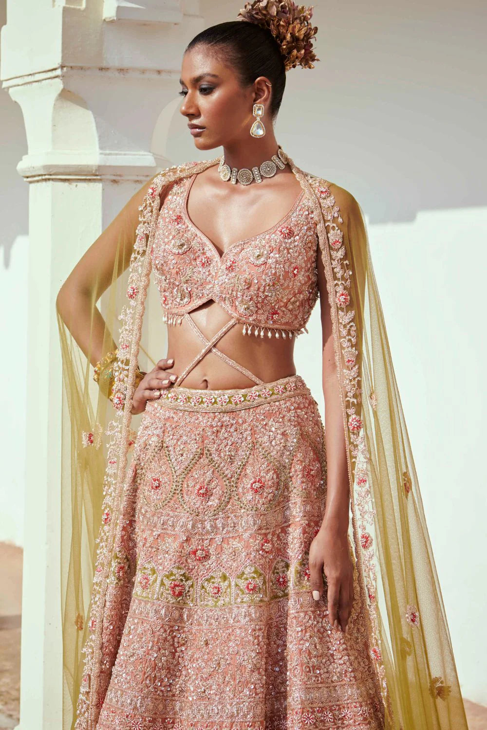 Light Rust Lehenga