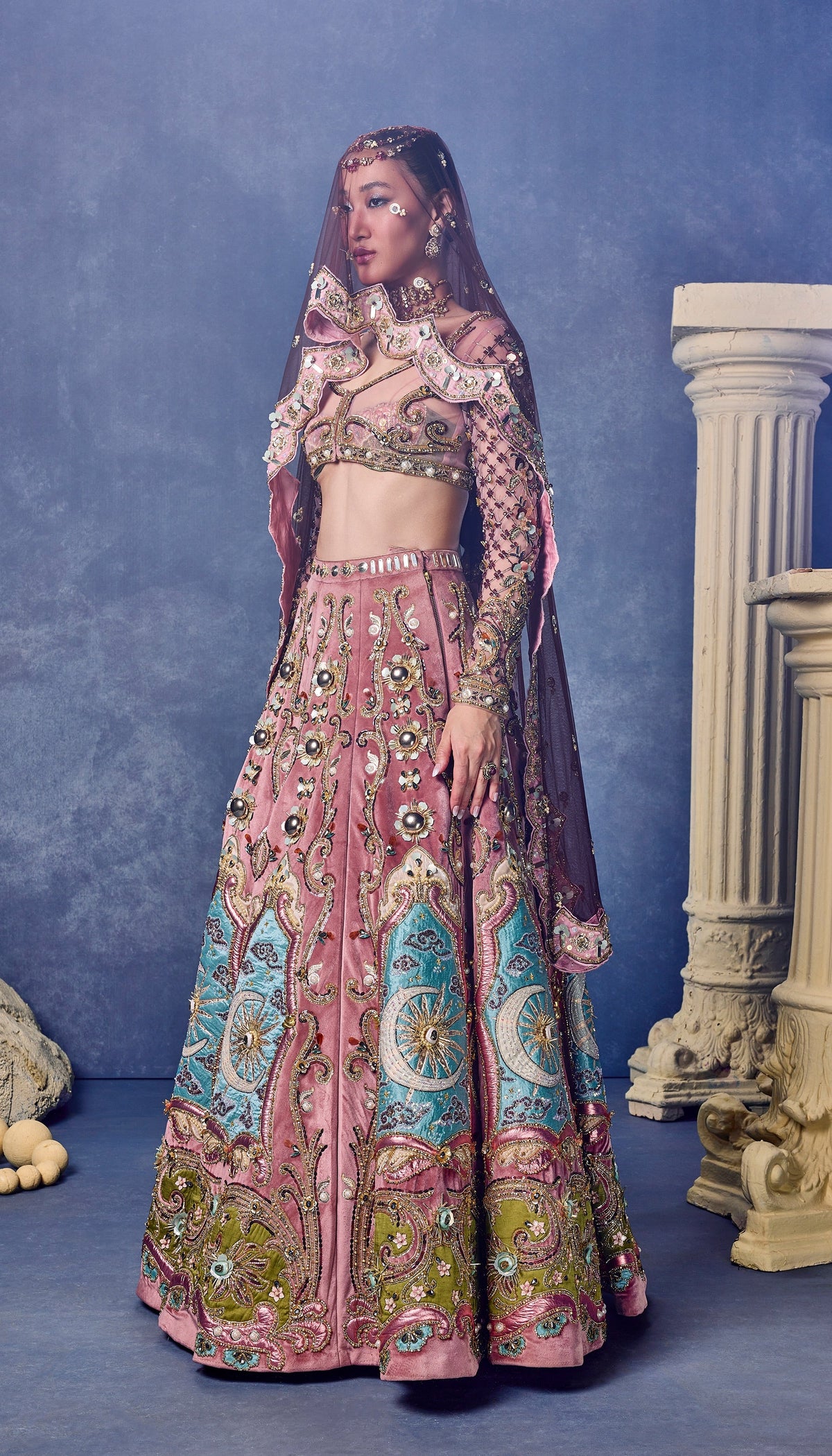 The Velvet Siren - Full Lehenga Set