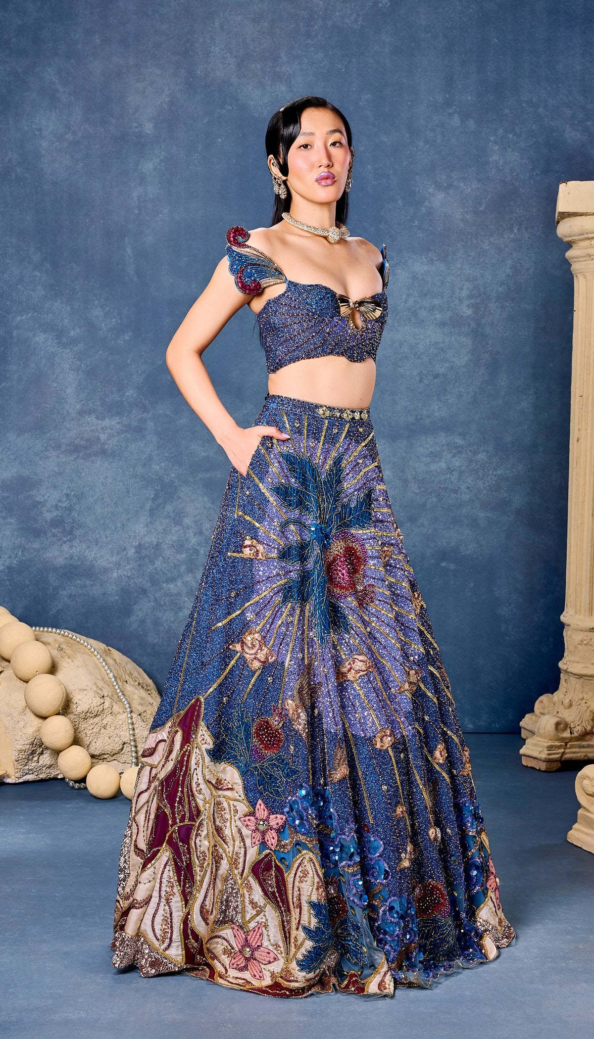 Seeds Of Eden - Lehenga Set