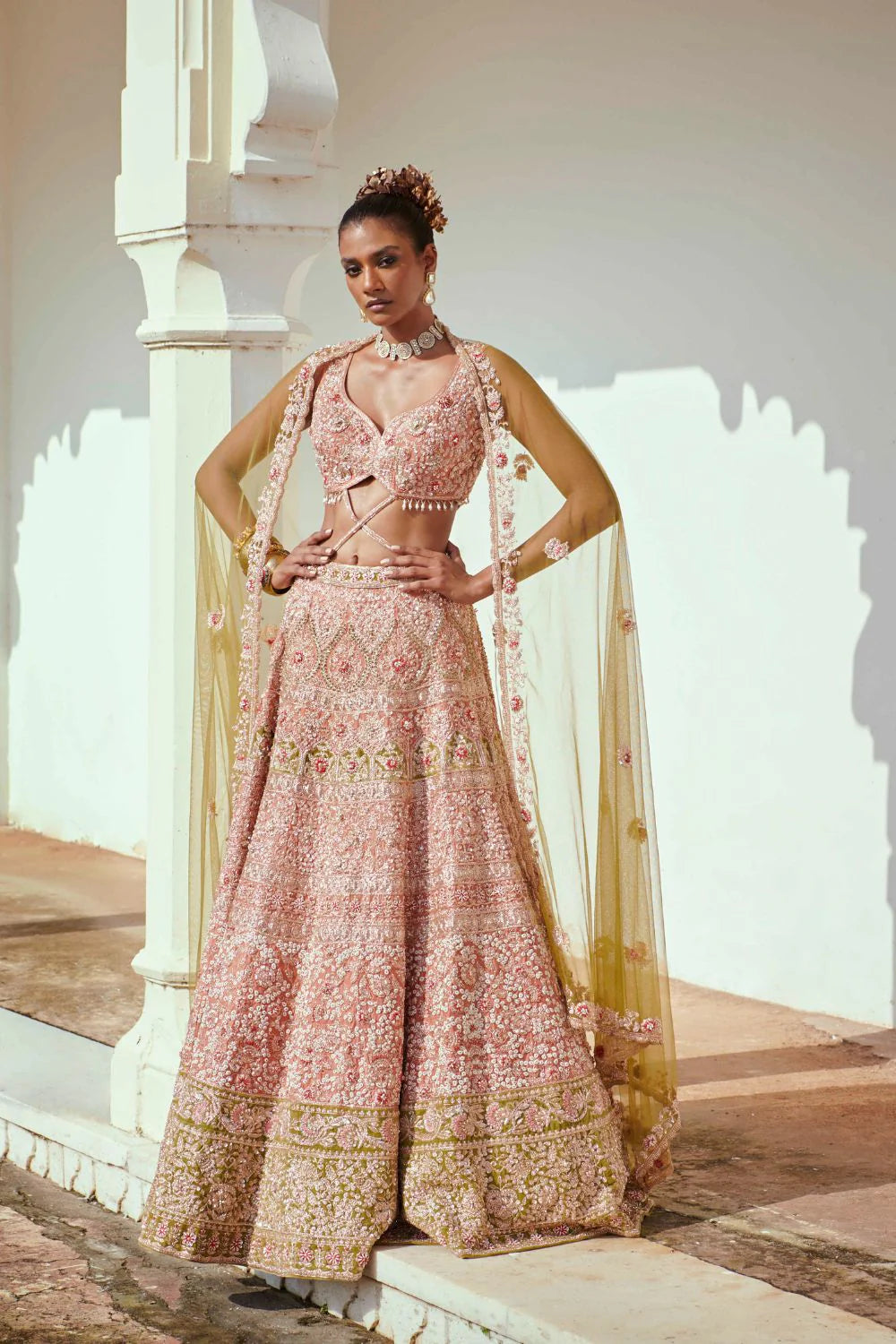 Light Rust Lehenga