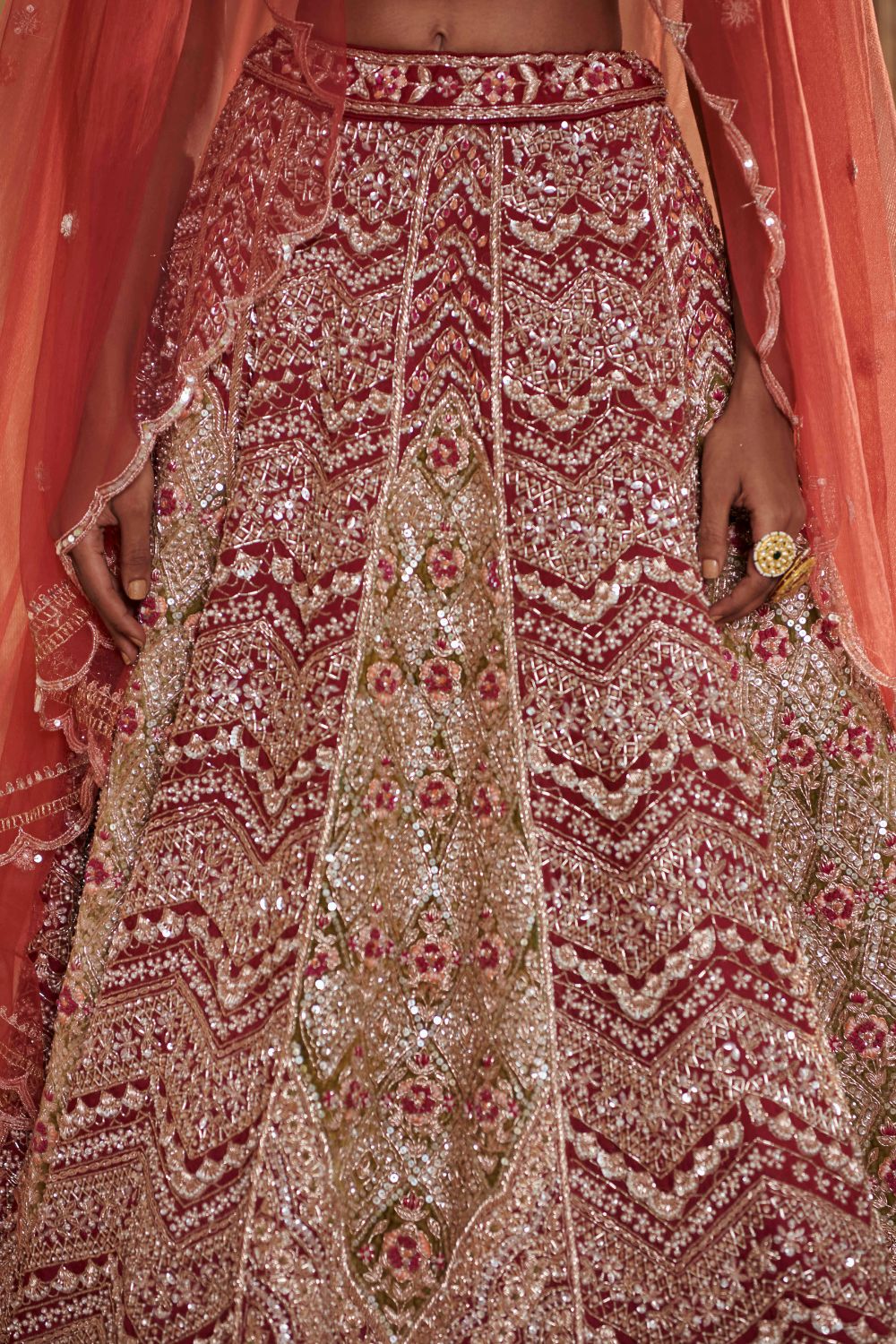 Plum Lehenga