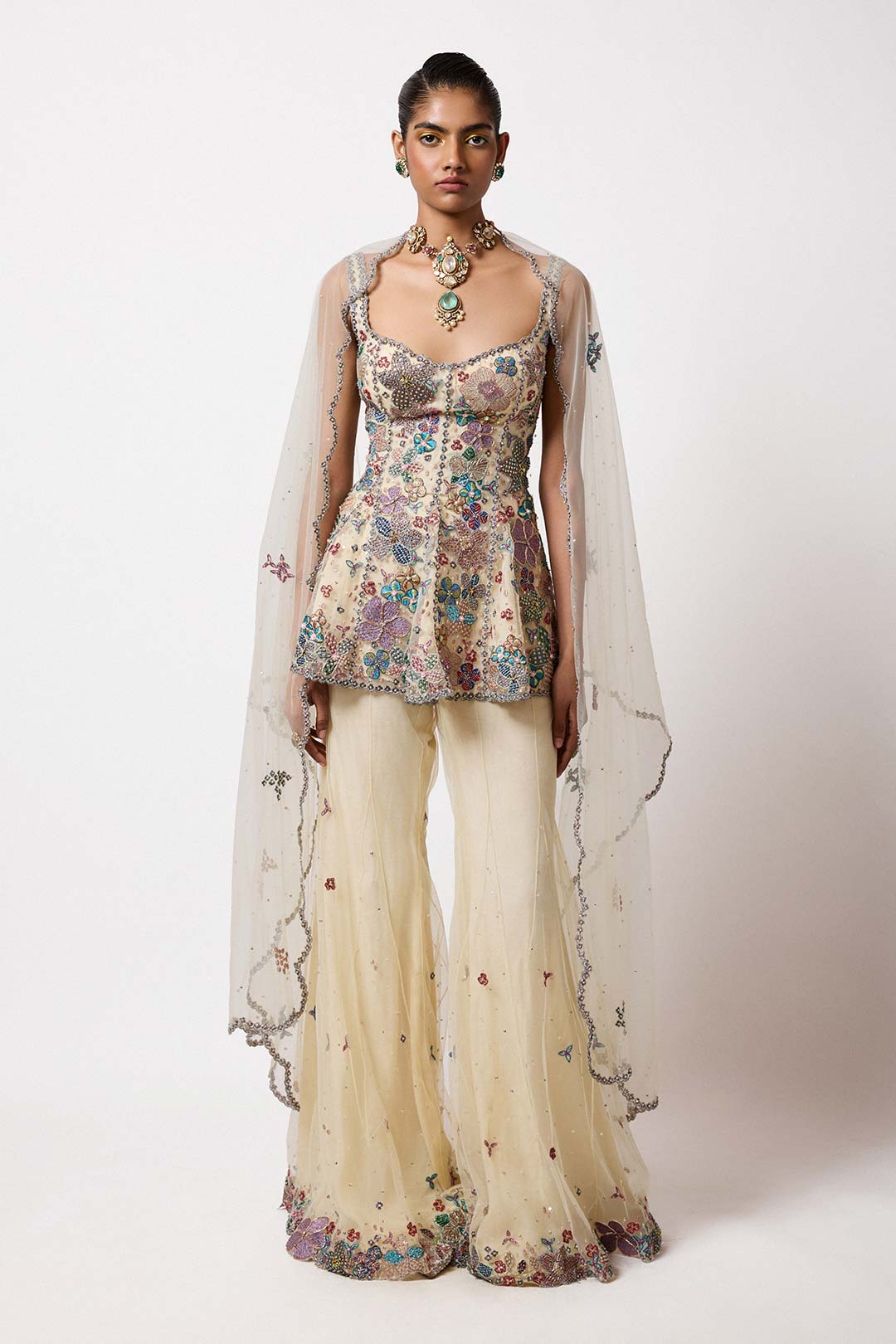 Solianne - Ivory Tulle Sharara