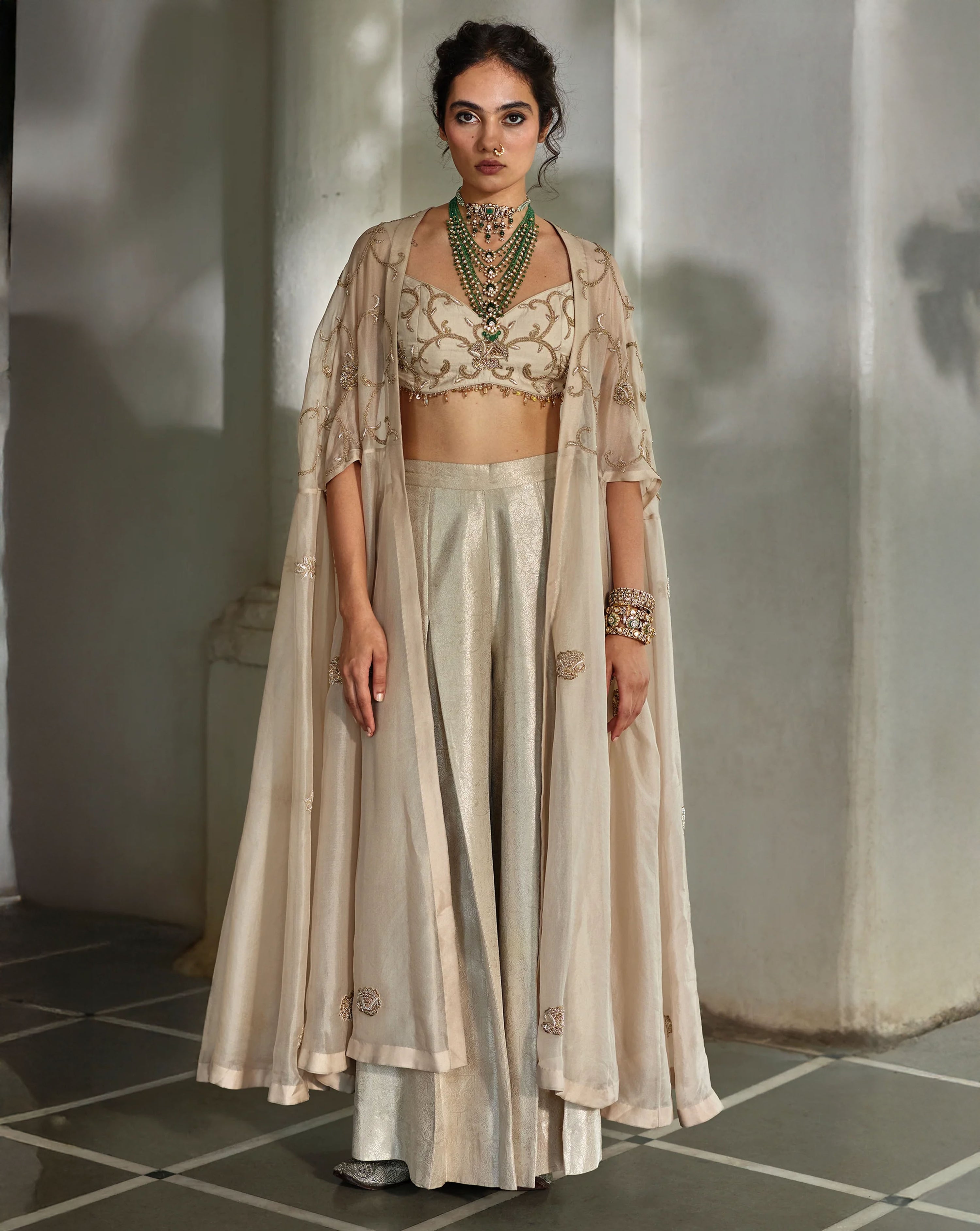 Aira Cape Palazzo Set