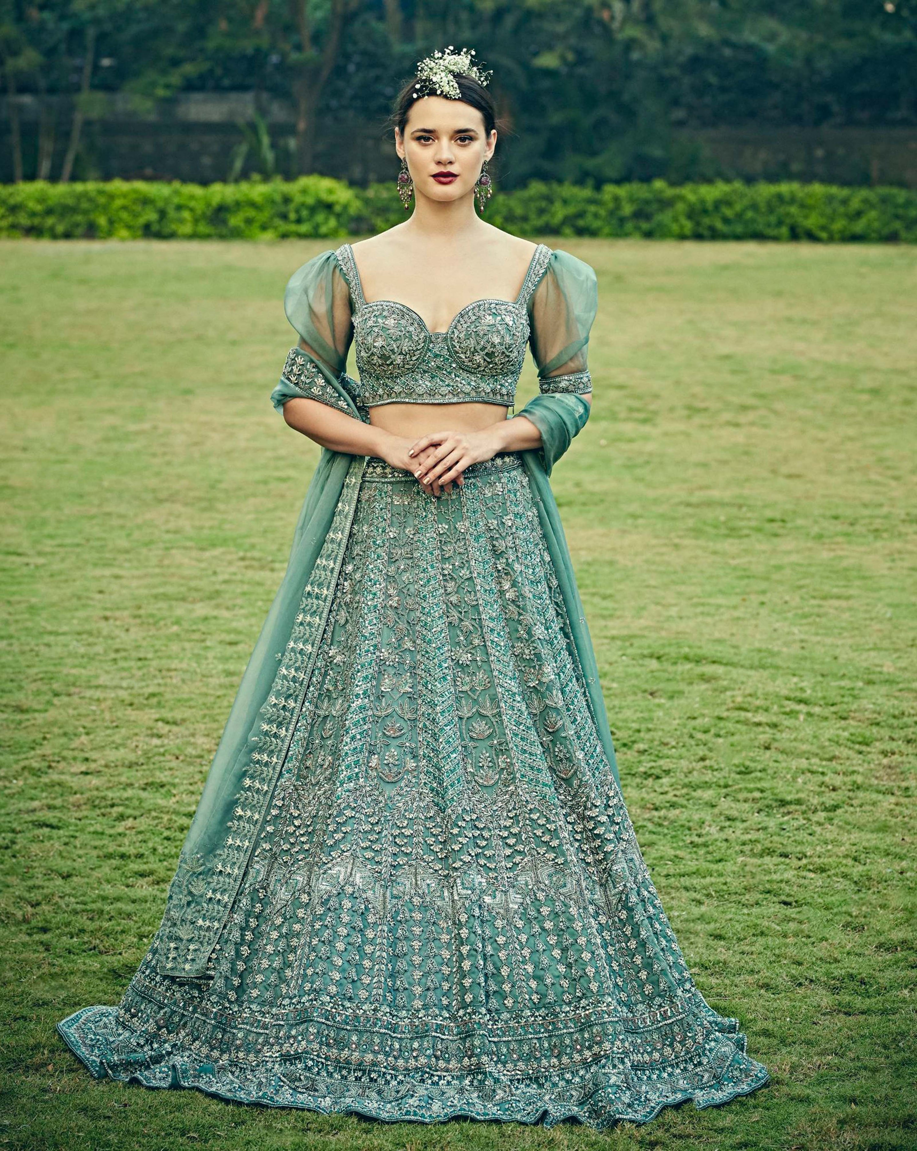 Cerulean Blue Lehenga