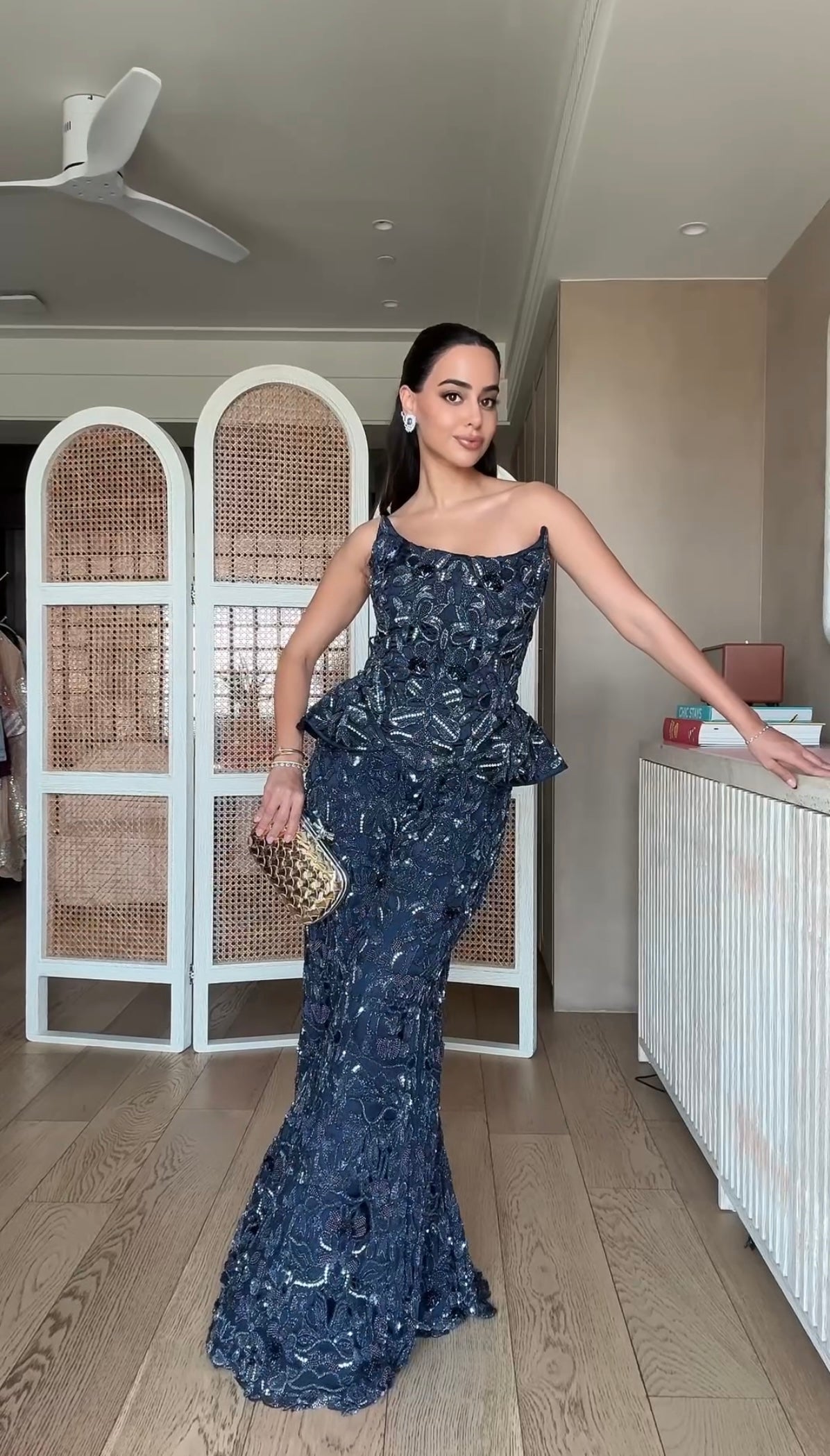 Arushi Mehra In Midnight Corset & Sharara Set