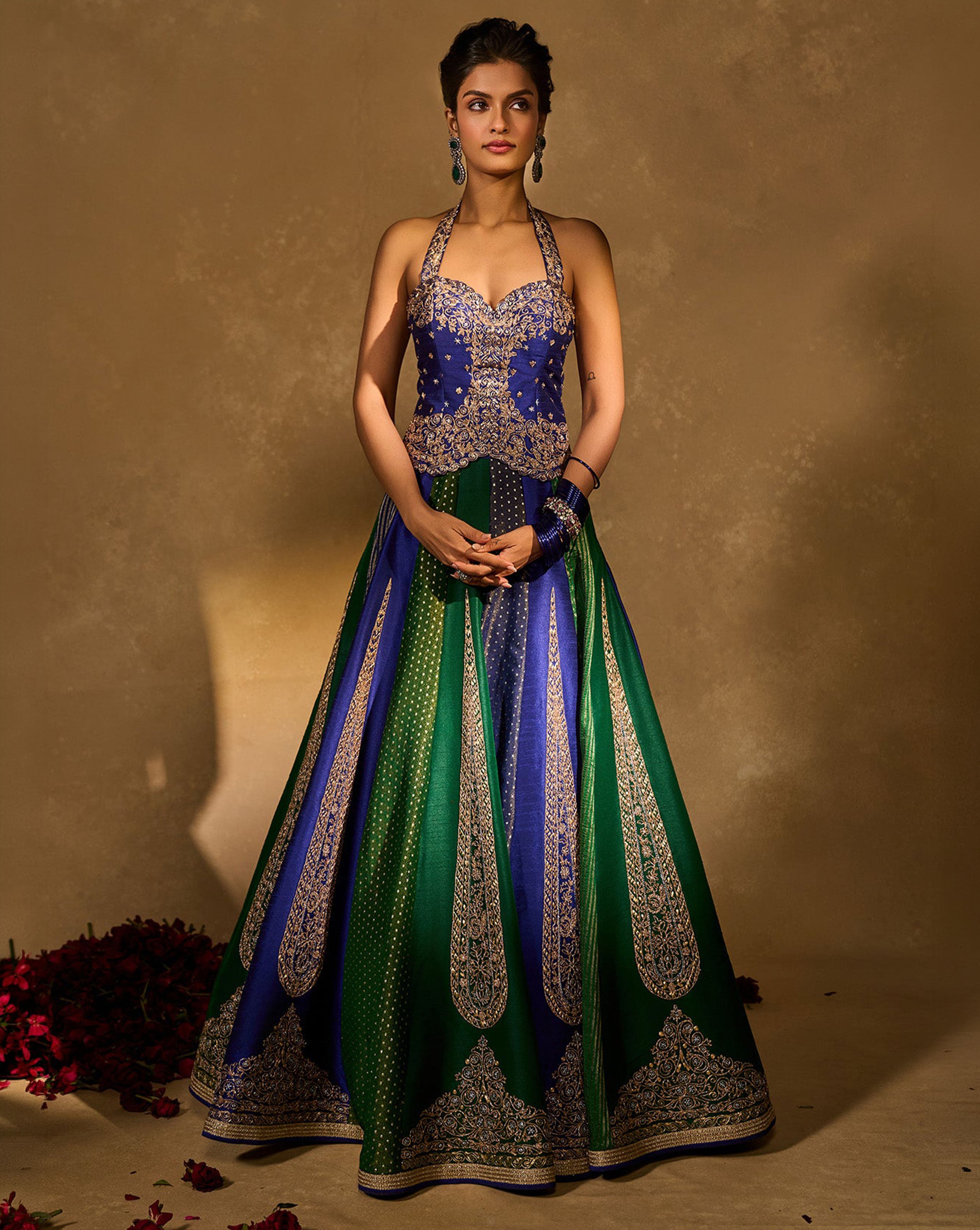 Blue Naina Lehenga