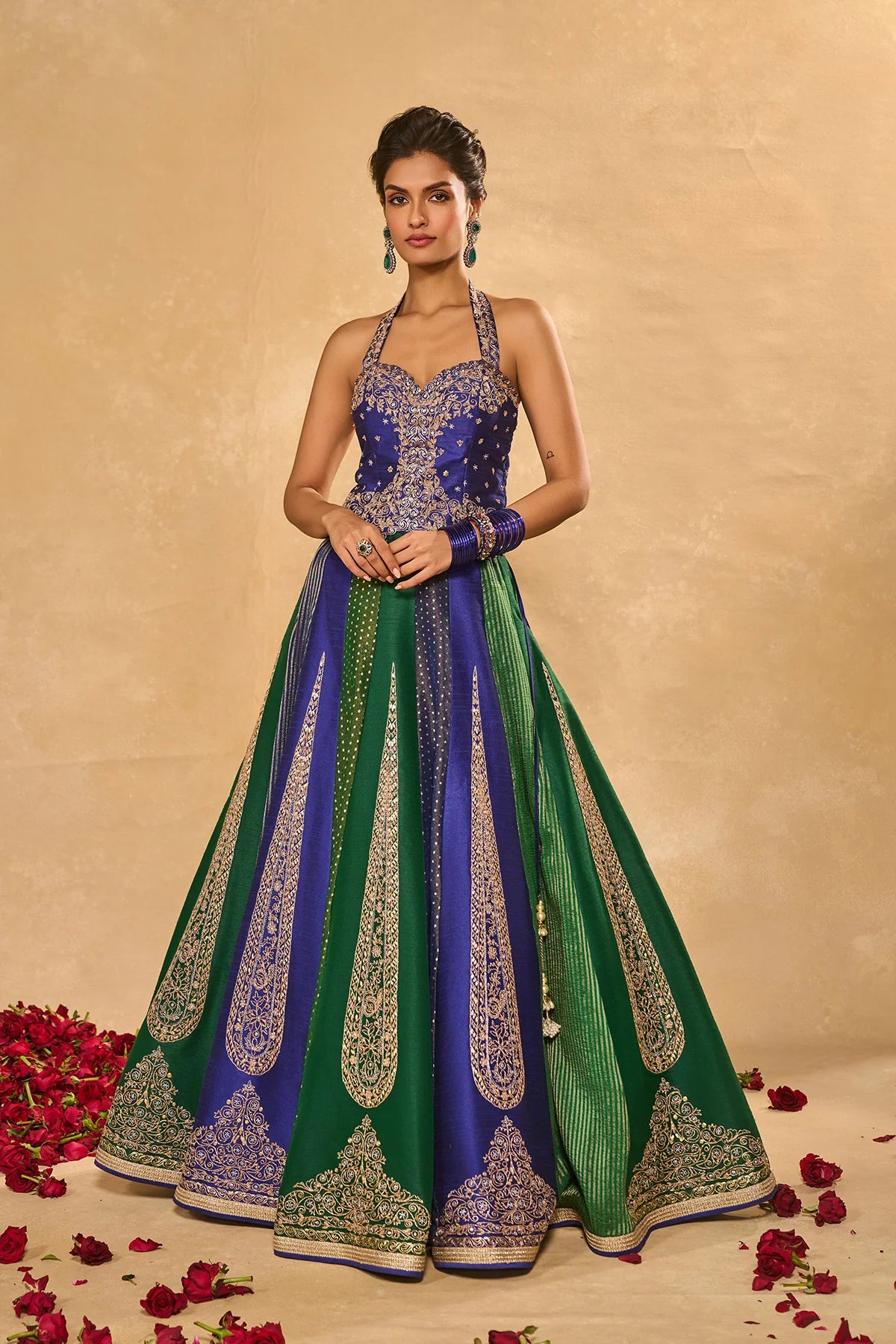 Blue Naina Lehenga