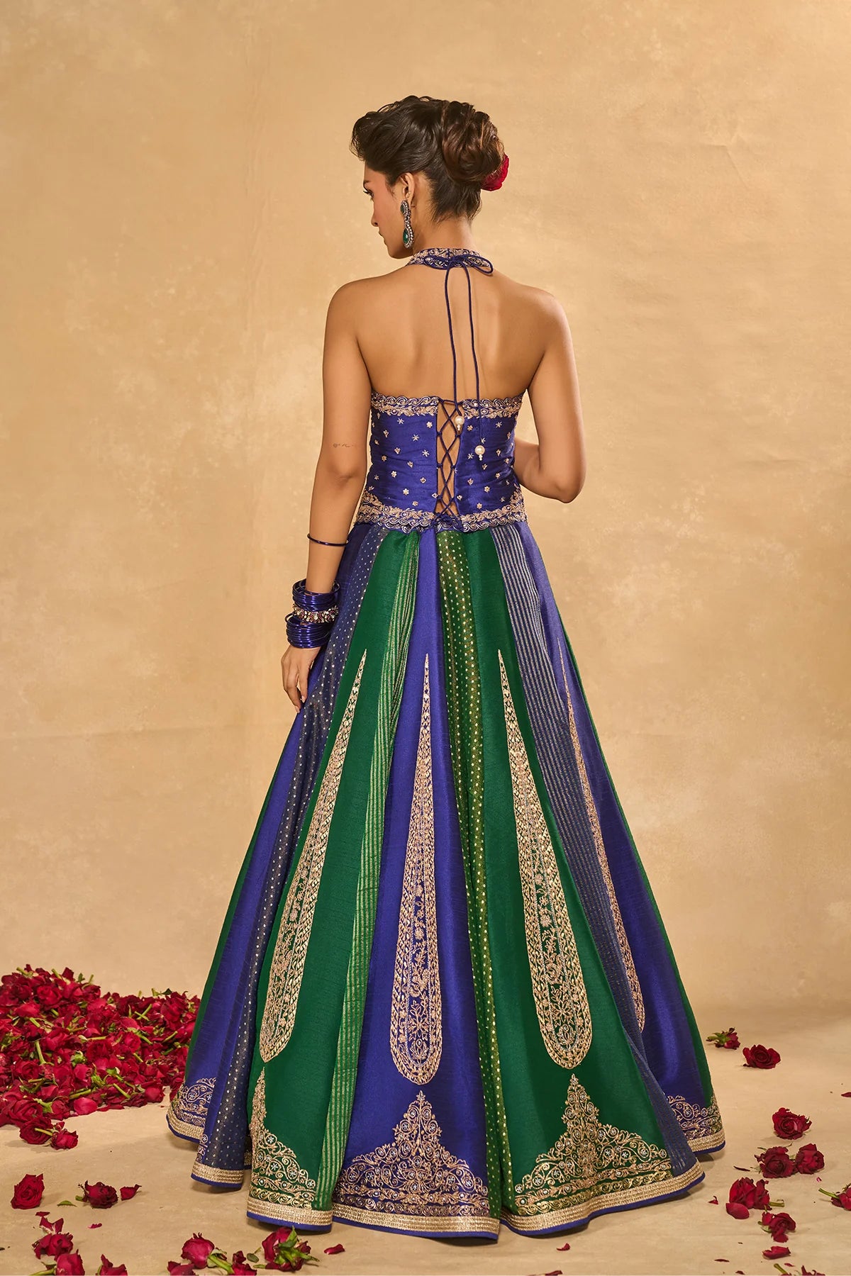 Blue Naina Lehenga