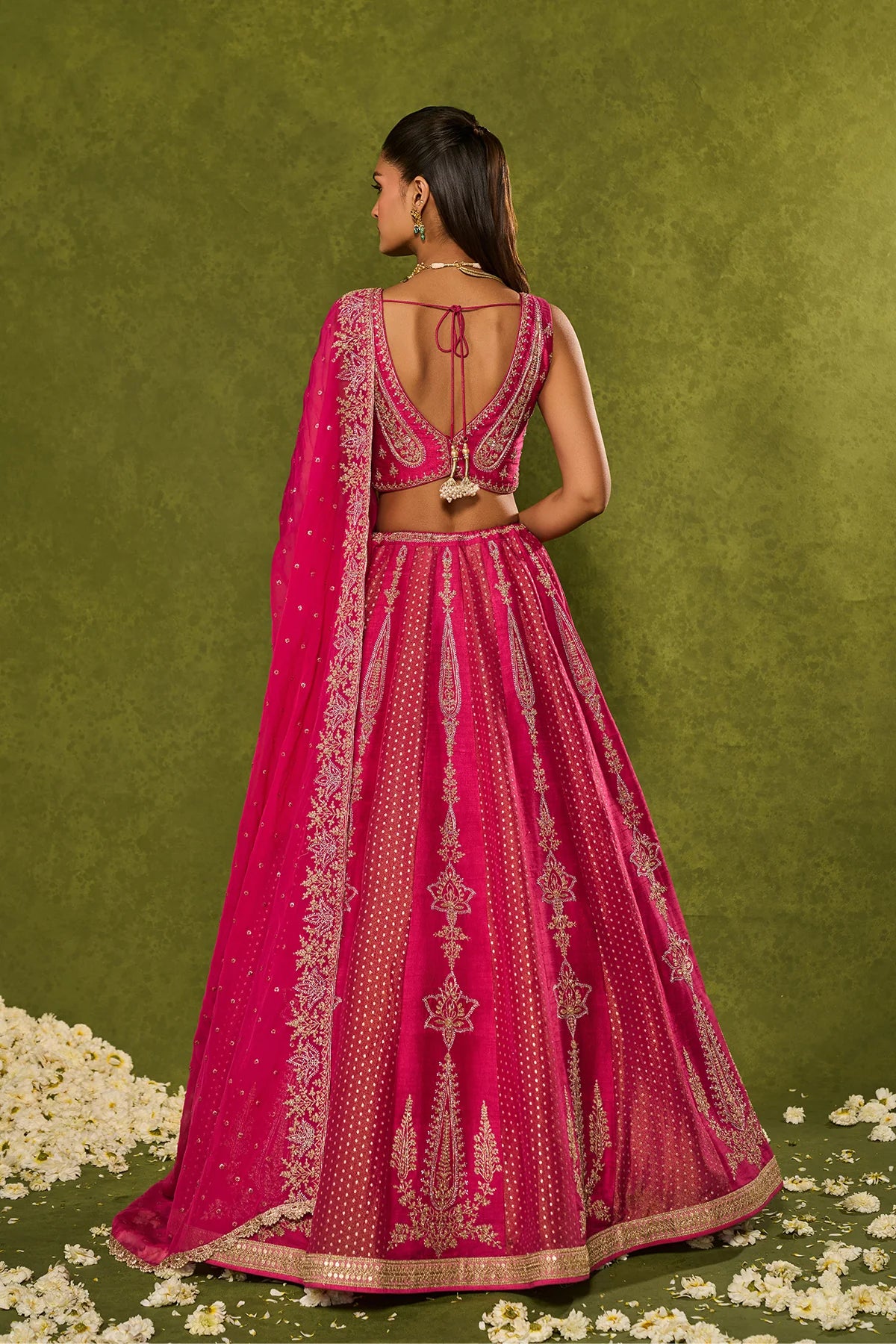 Ambi Brocade Lehenga