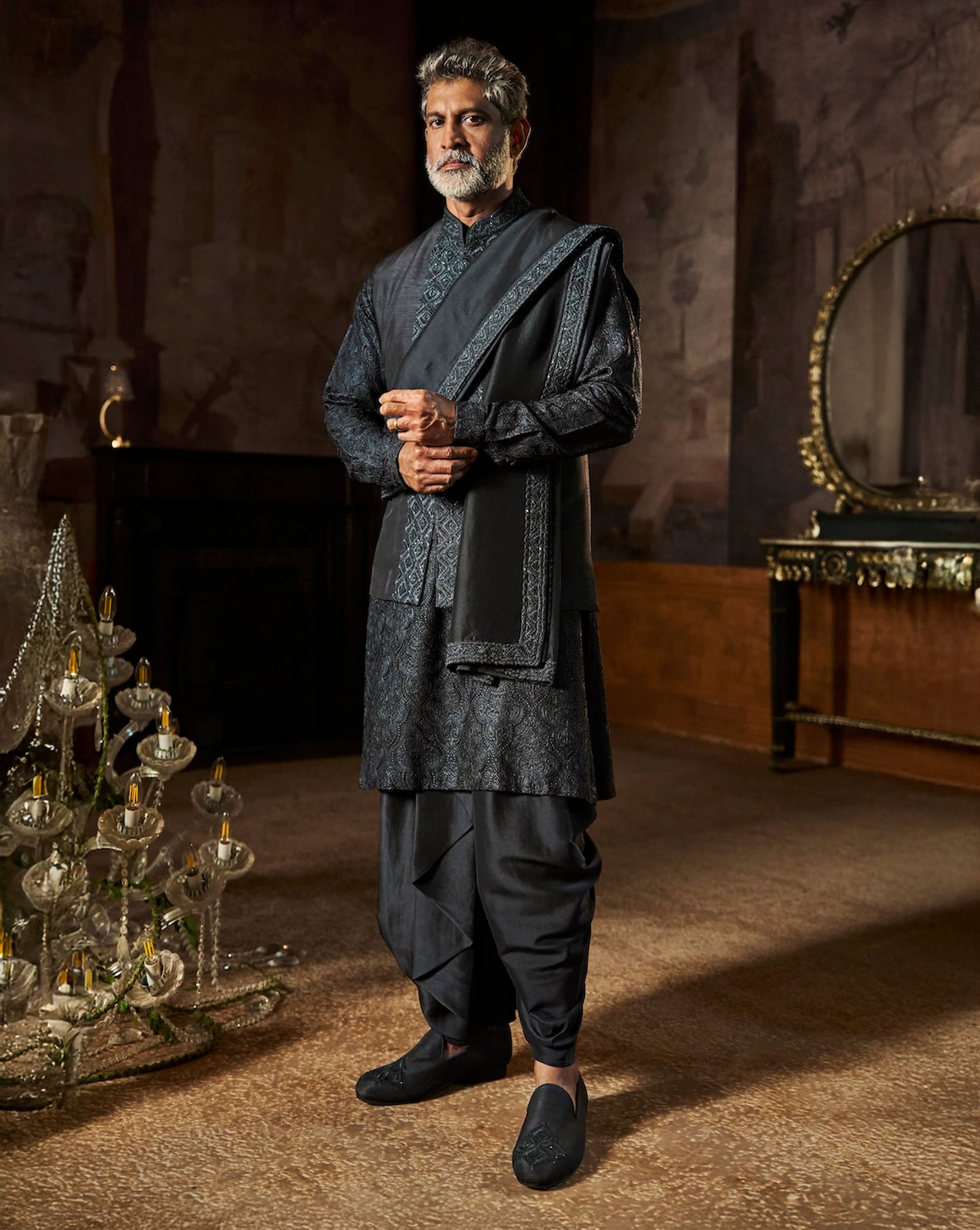 Charcoal Grey Bundi Set