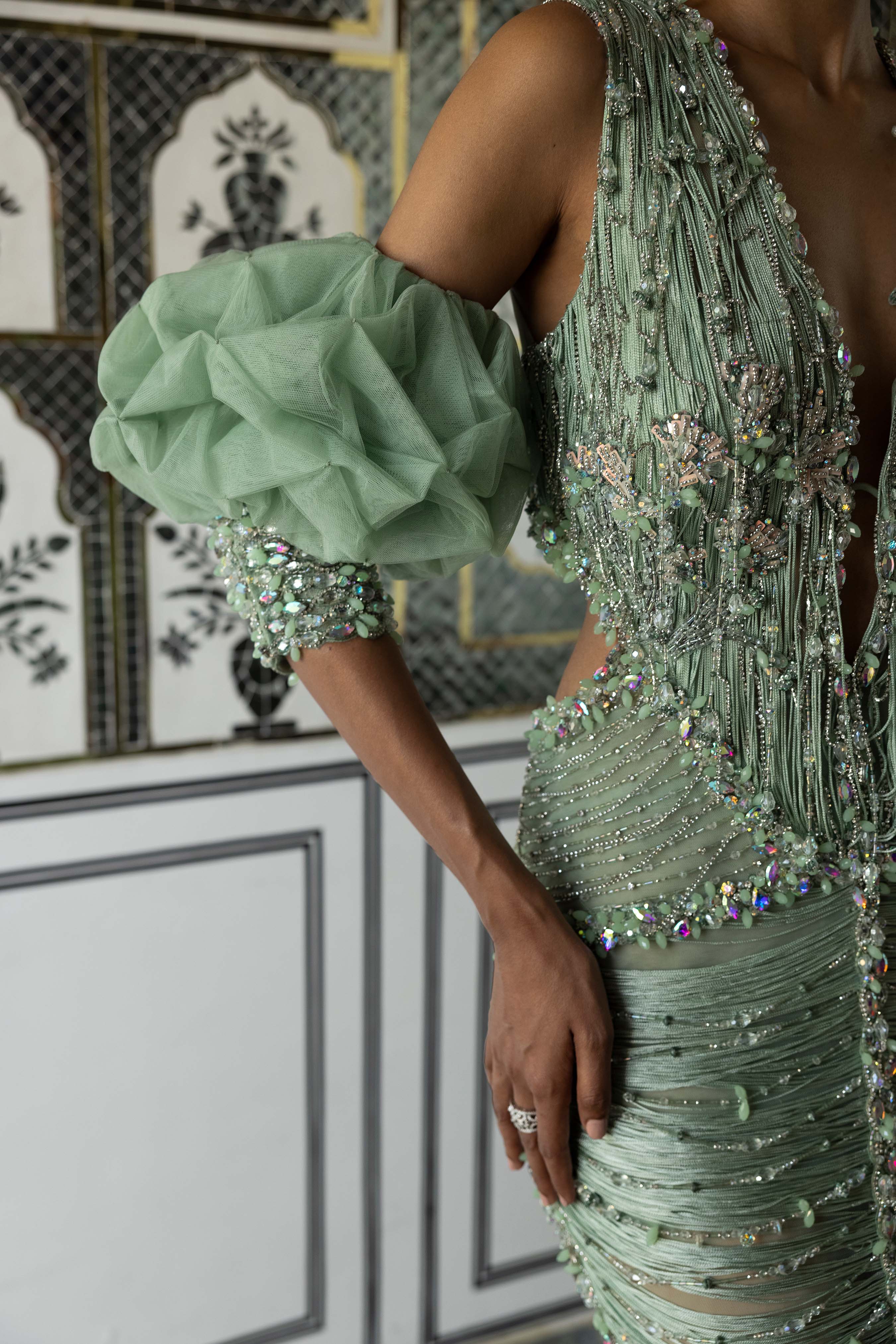 Issa Draped Gown