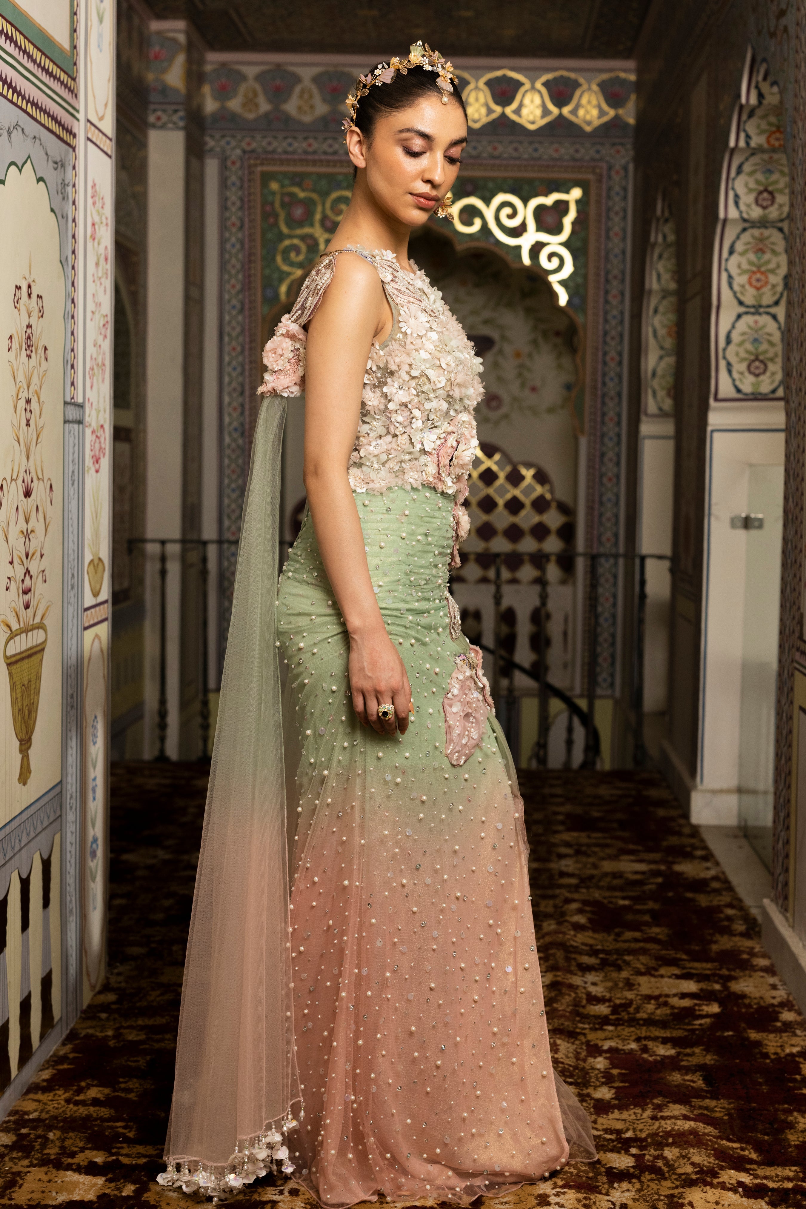 Marica Draped Gown