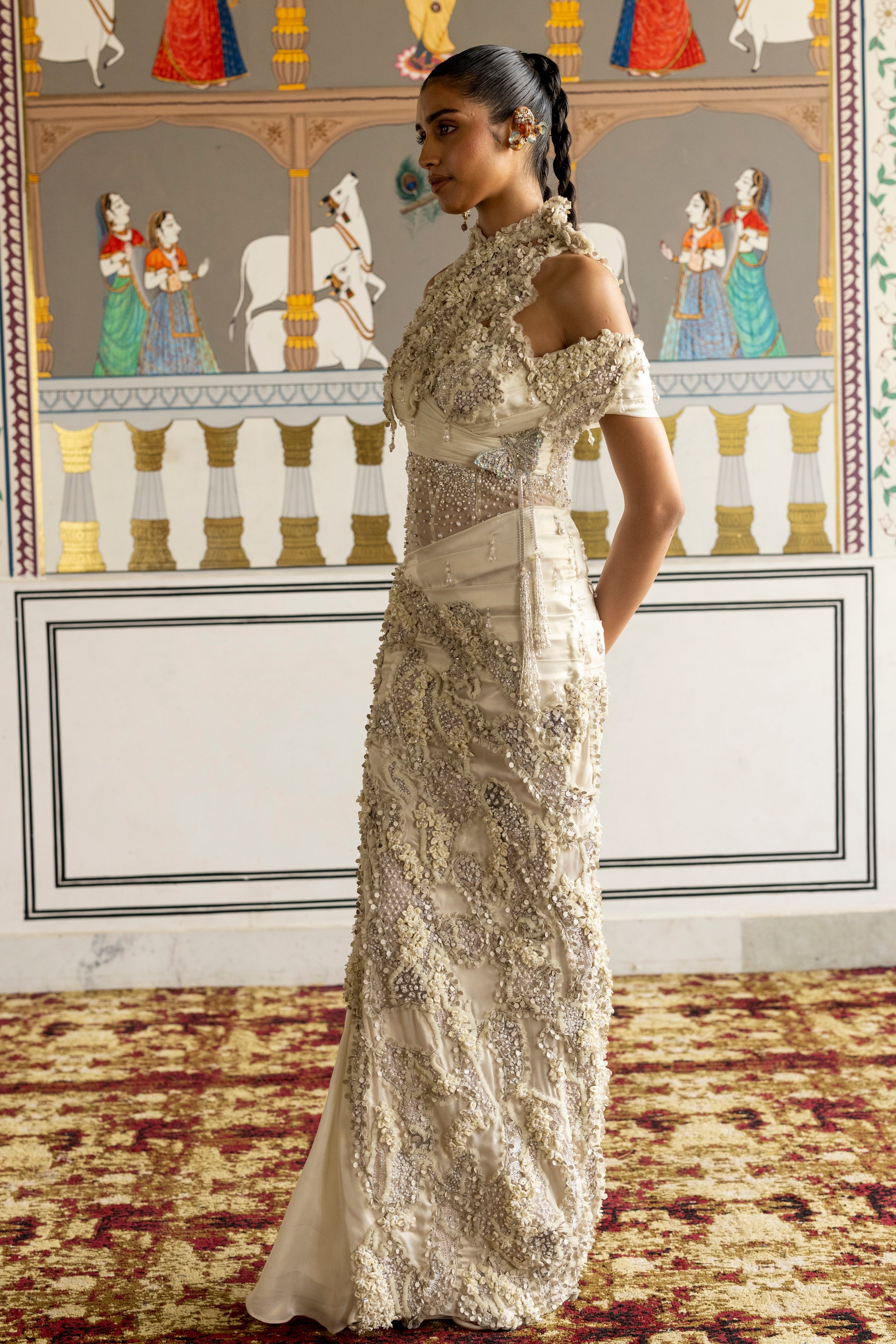 Aizlin Draped Gown