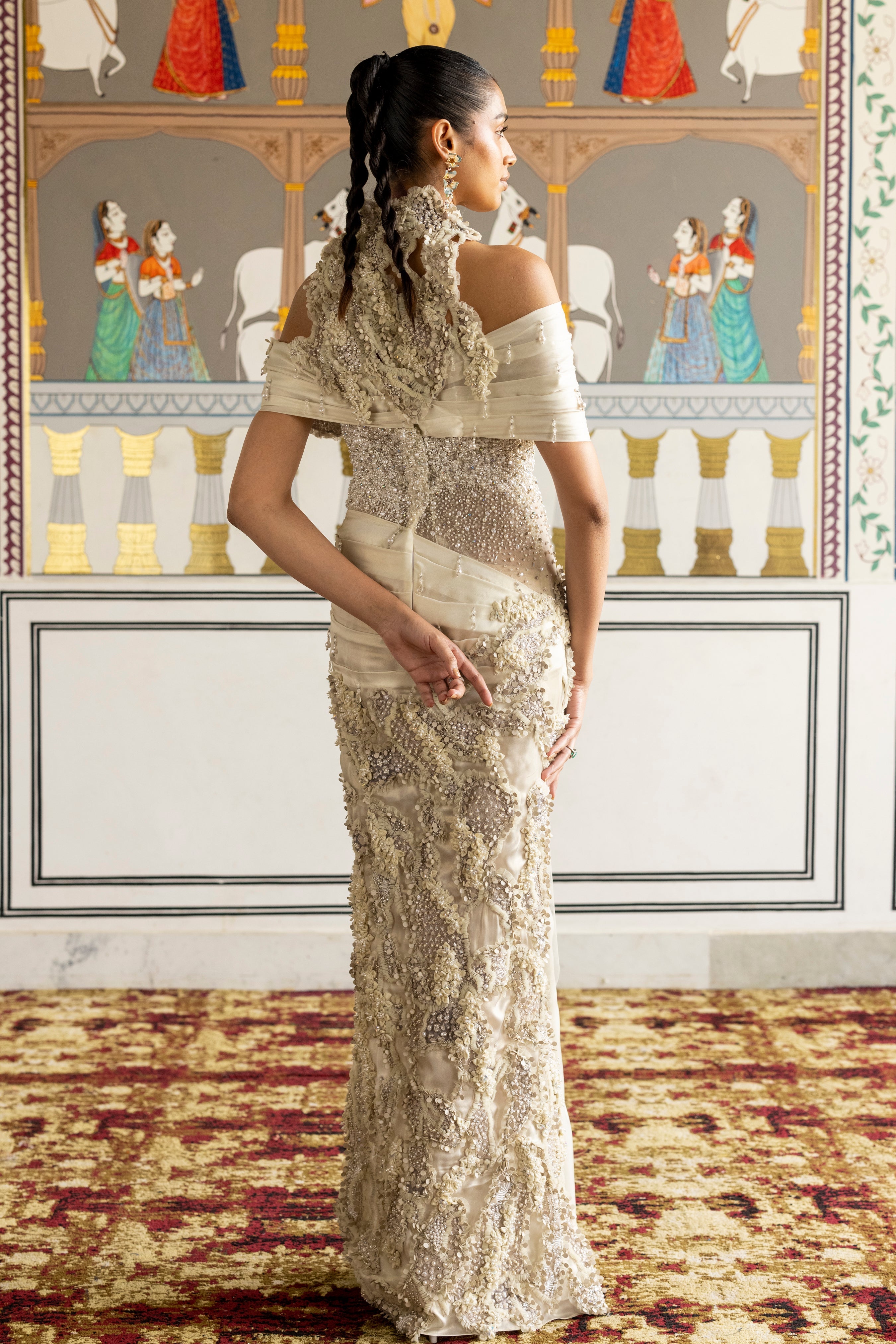 Aizlin Draped Gown