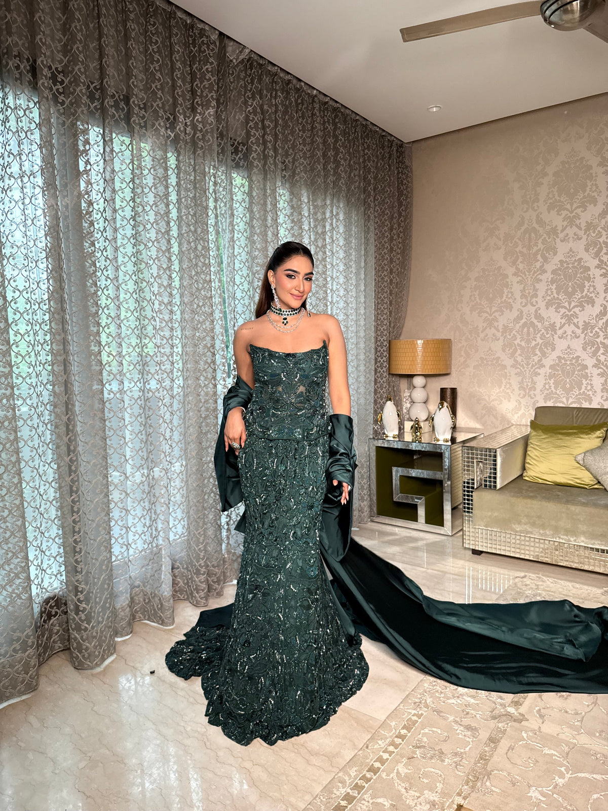 Greenleaf Corset Mermaid Lehenga