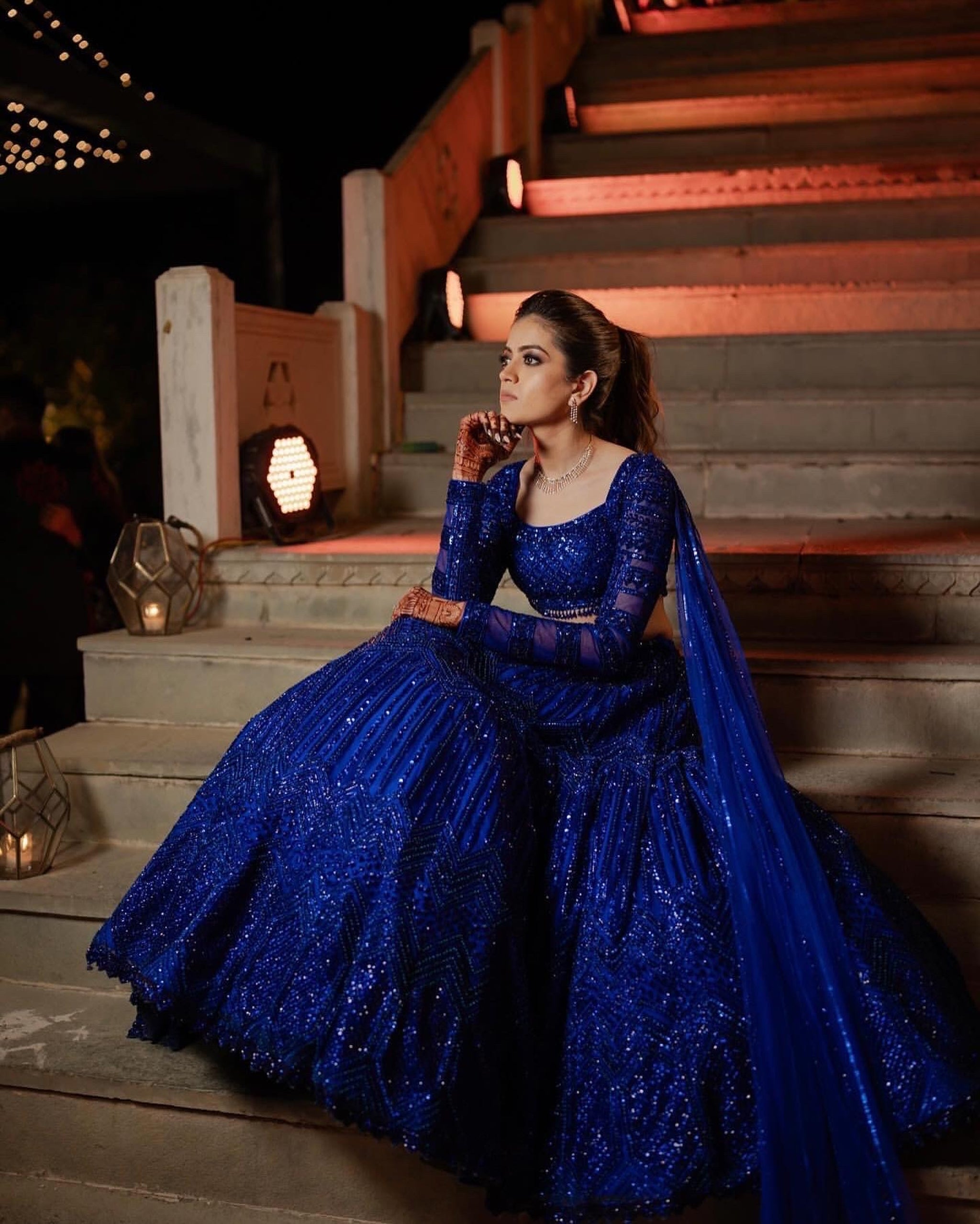 Raya Electric Blue Lehenga Raya Electric Blue Lehenga