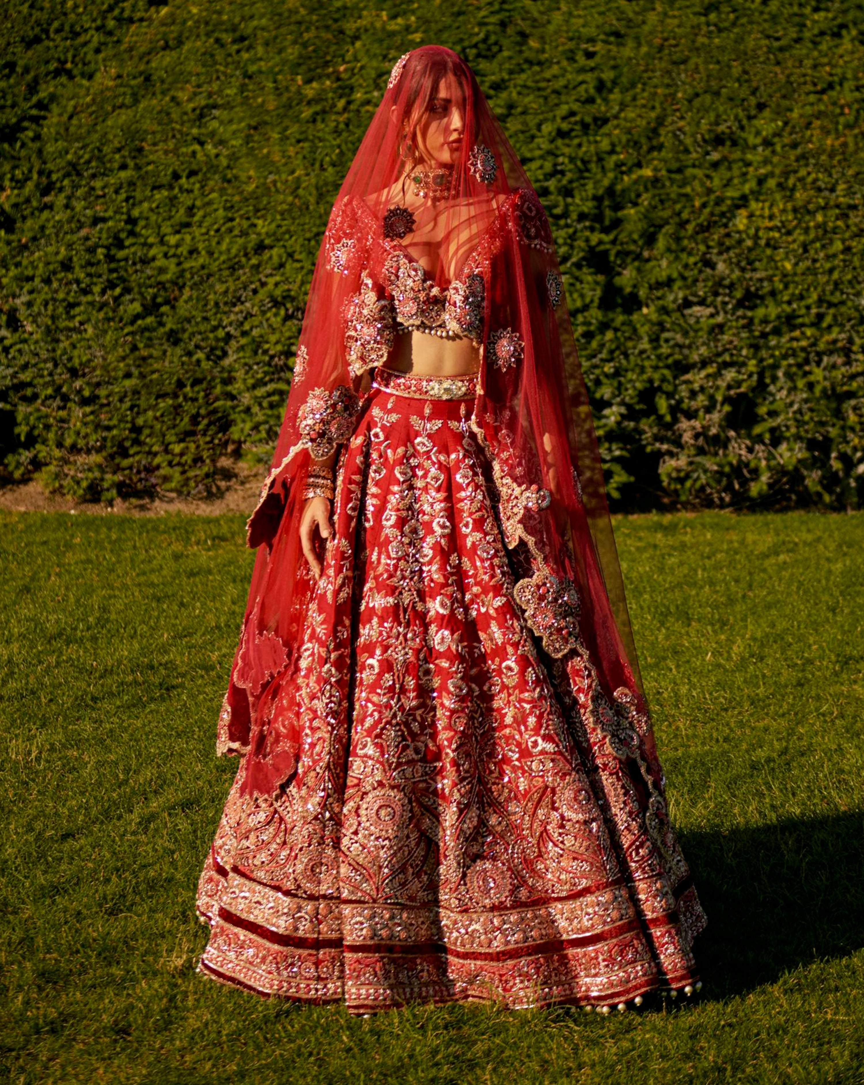 Red Lehenga Set Panache by Sharmeen Red Lehenga Set Panache by Sharmeen