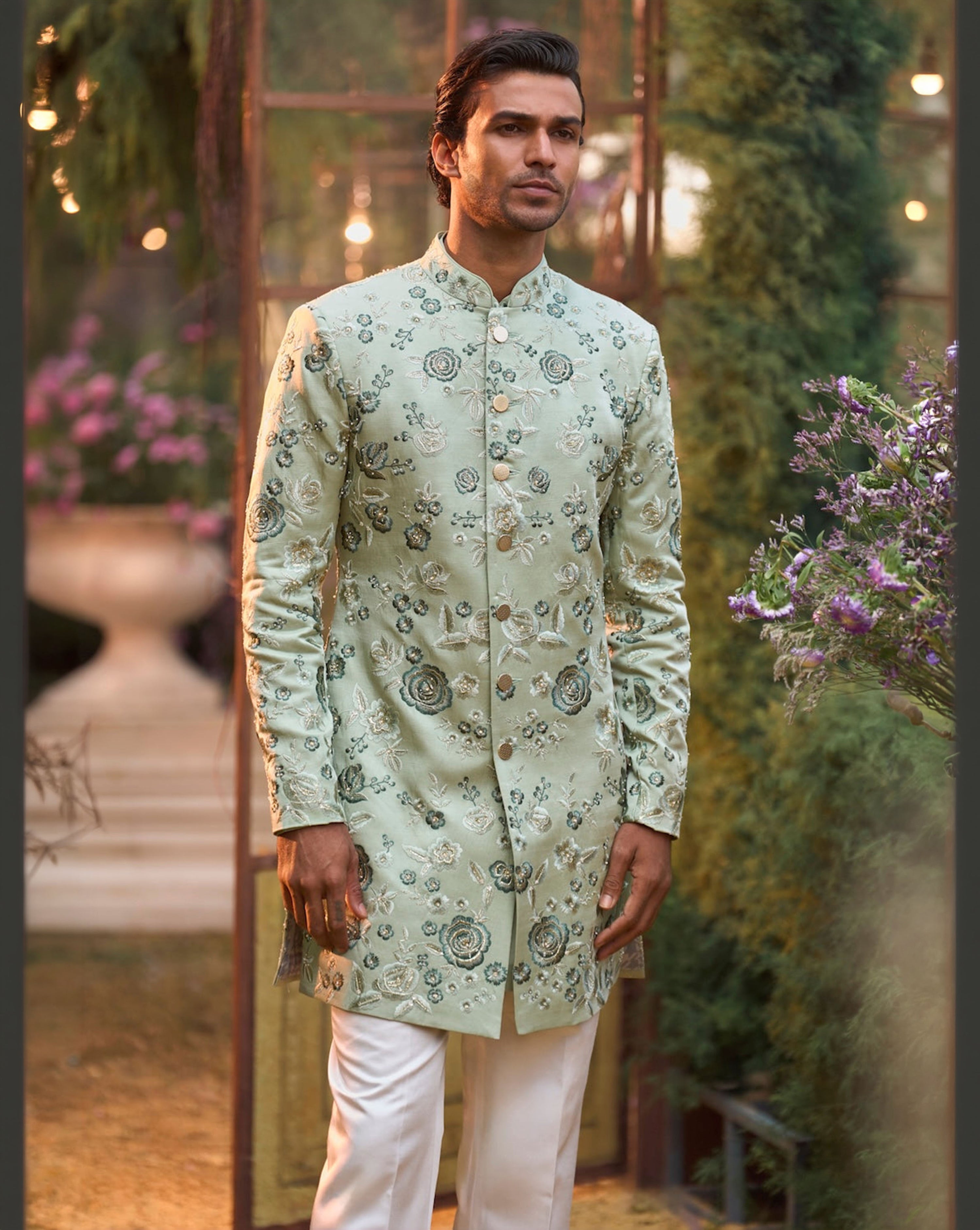 Emerald Sherwani Set