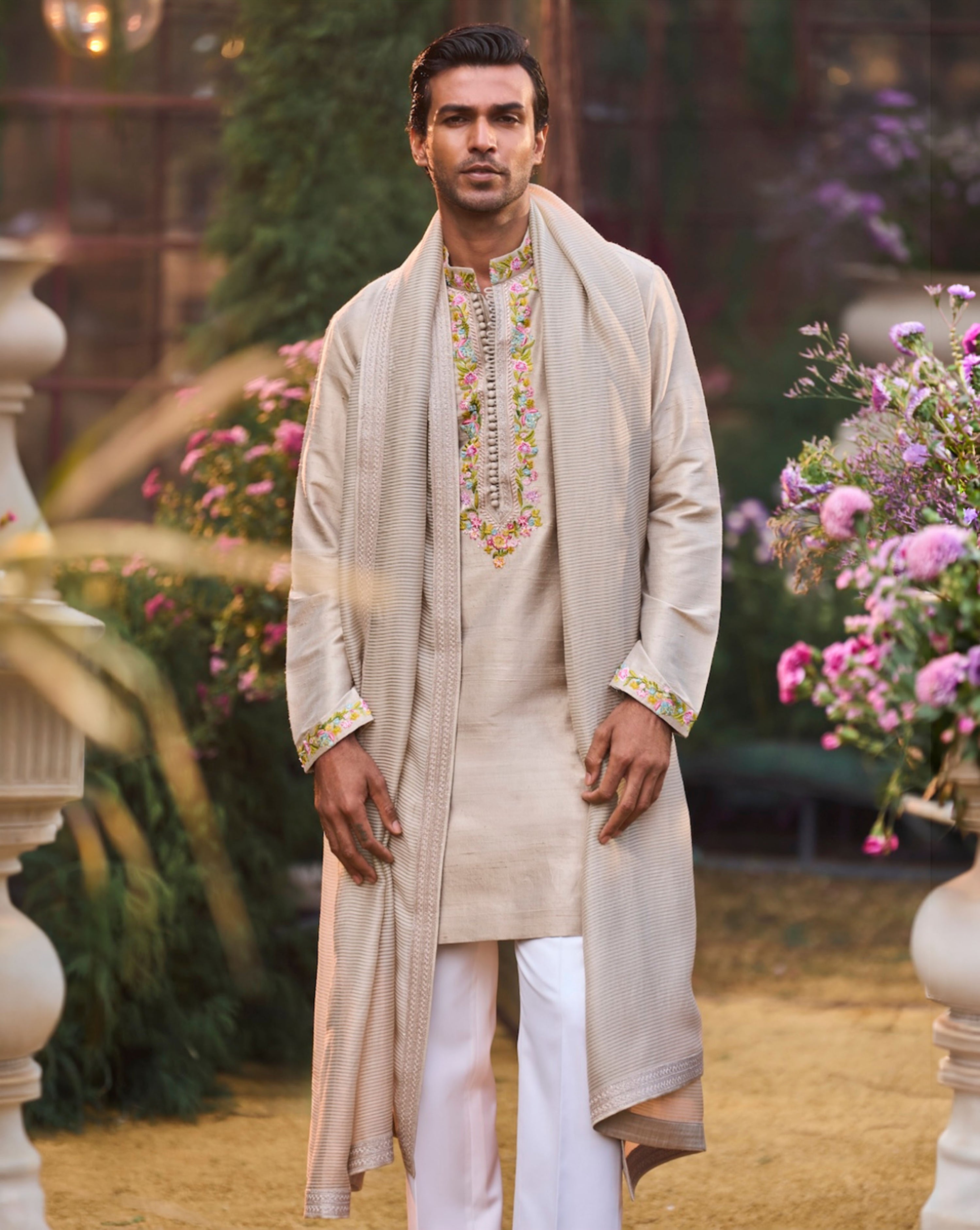 Greige Kurta Set