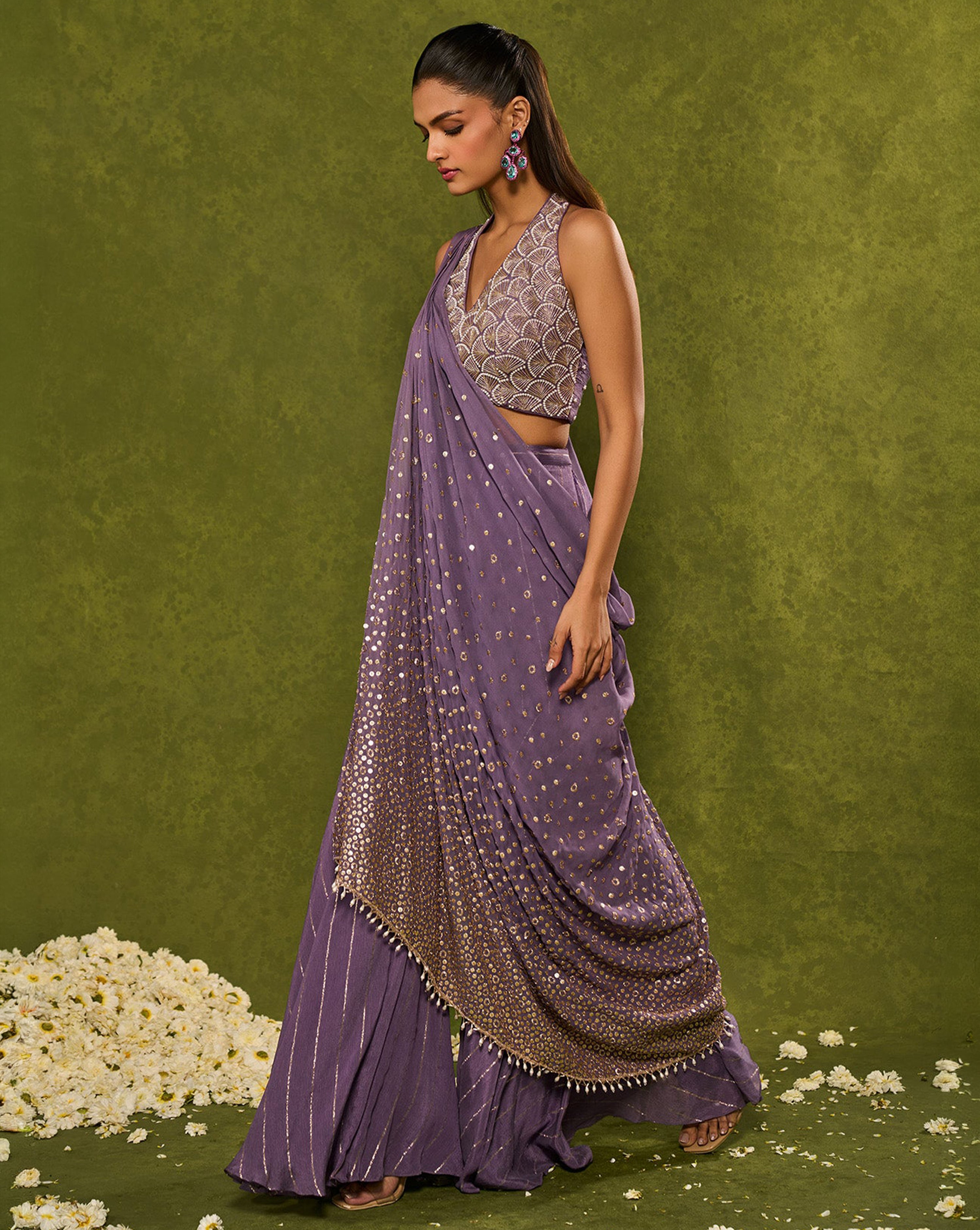 Hunar Drape Dupatta With Pants