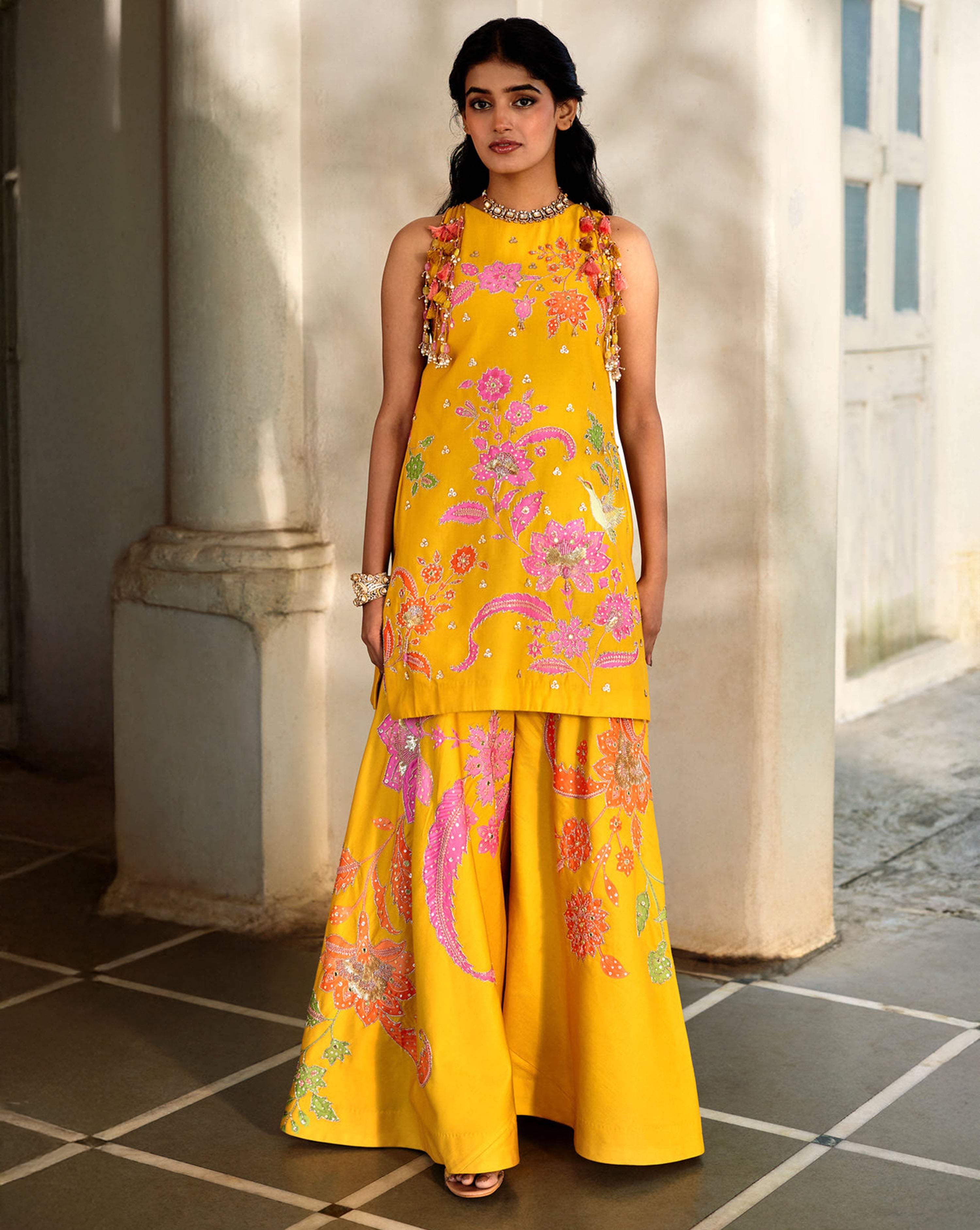 Halo Kurti Set - Honey