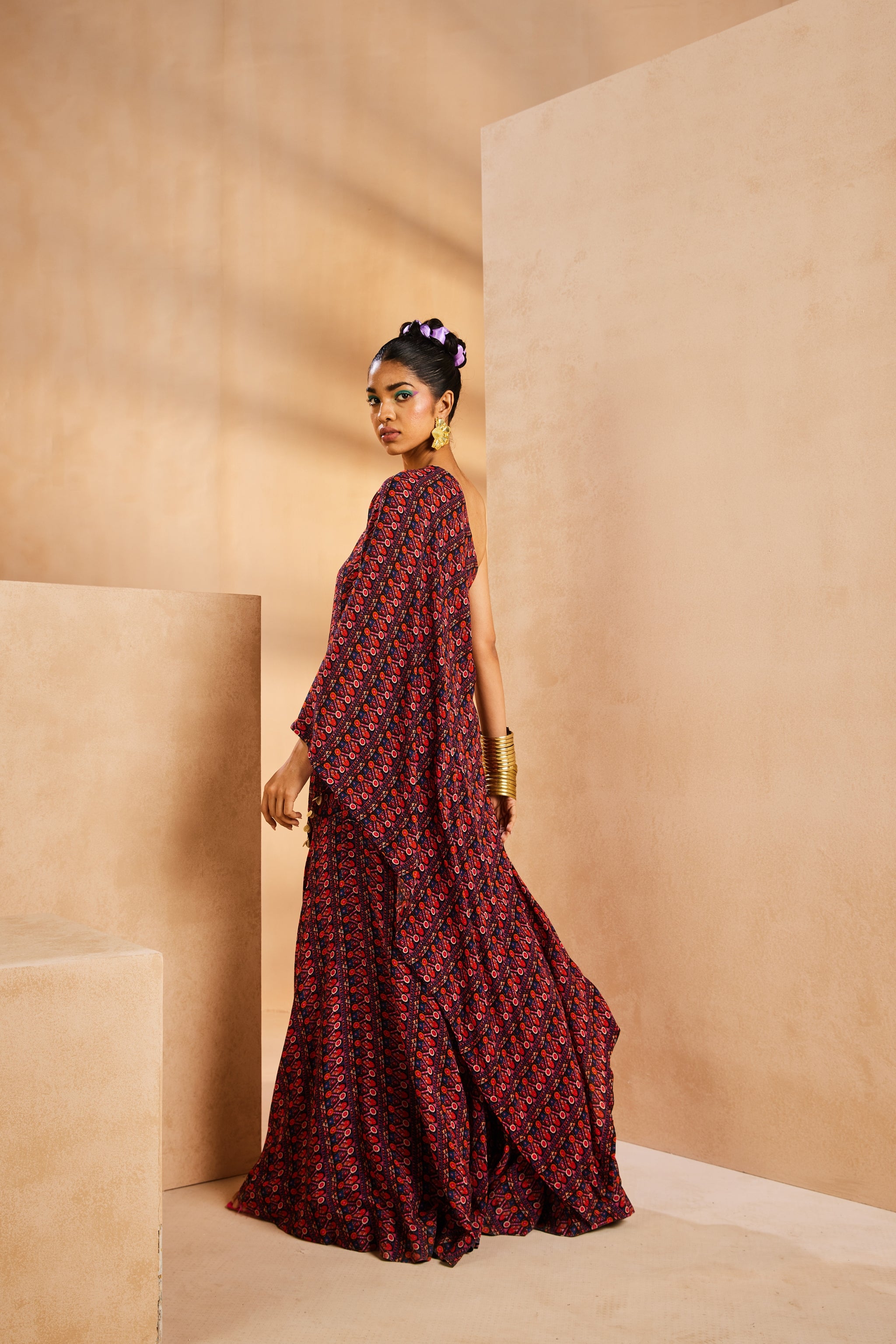 Black One Shoulder Kaftan Black One Shoulder Kaftan