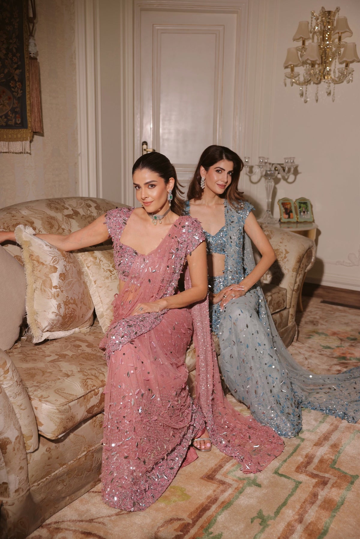 Neha Nagar In Aquamarine Saree