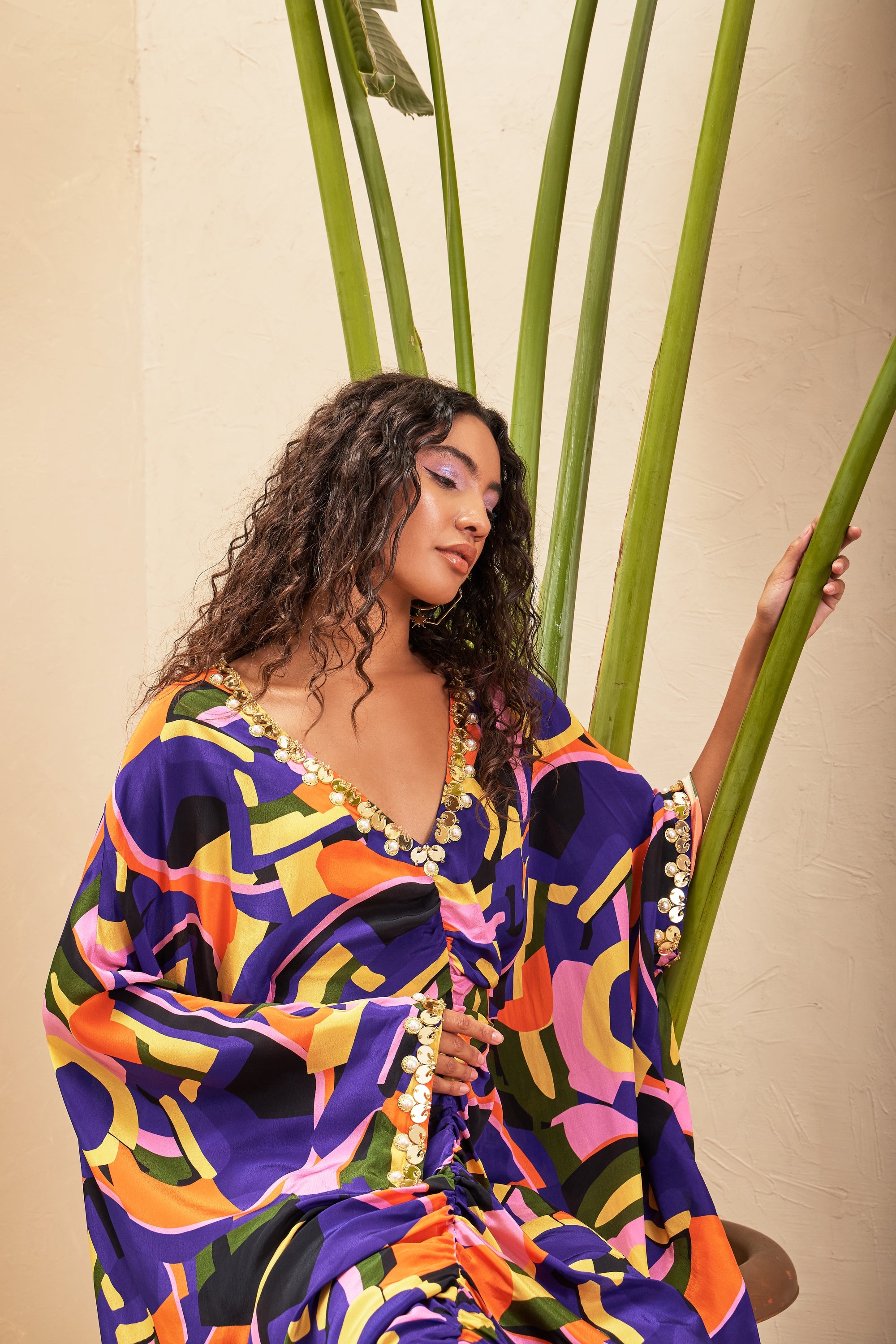 Liza Multi Colour Kaftan