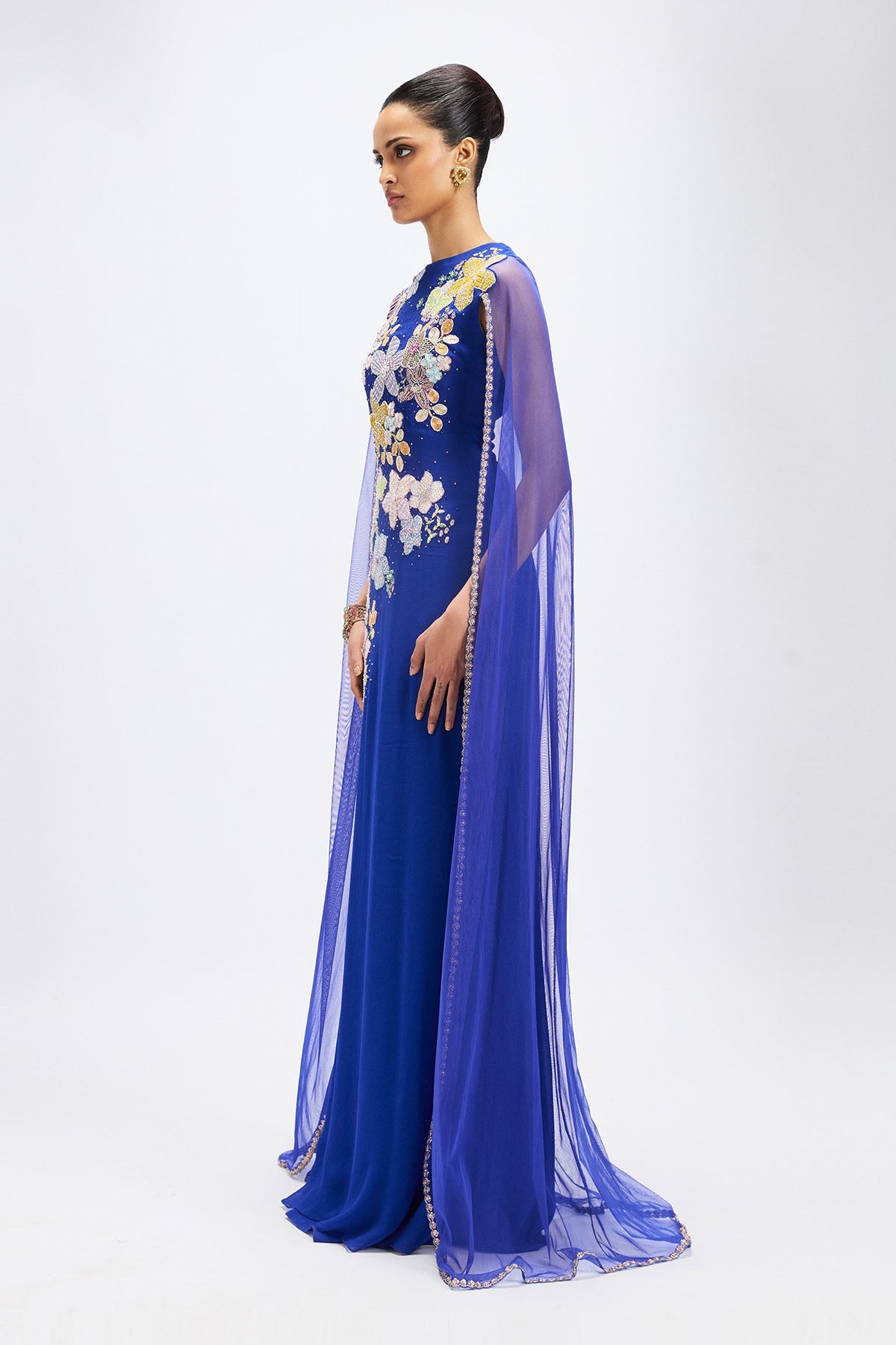 Mandevilla - Persian Blue Georgette Gown