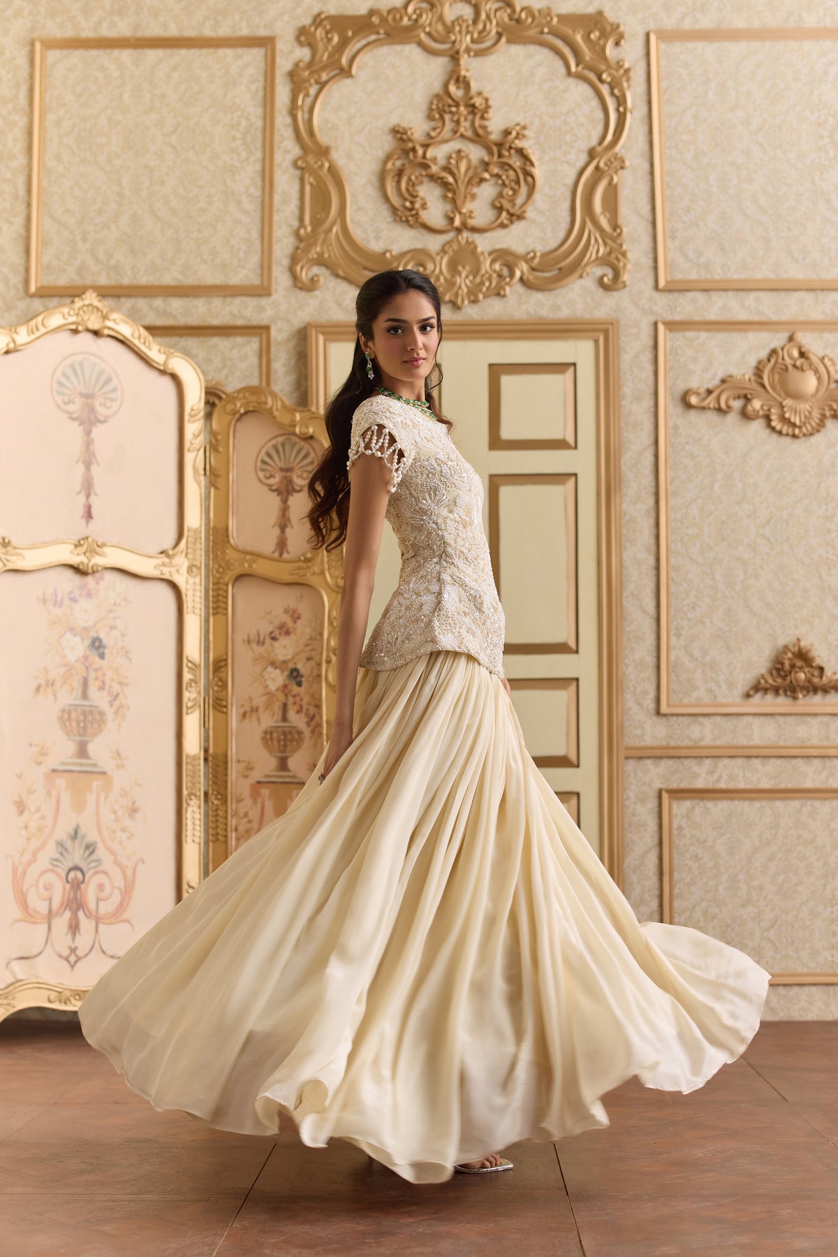 Celestial Cream Lehenga
