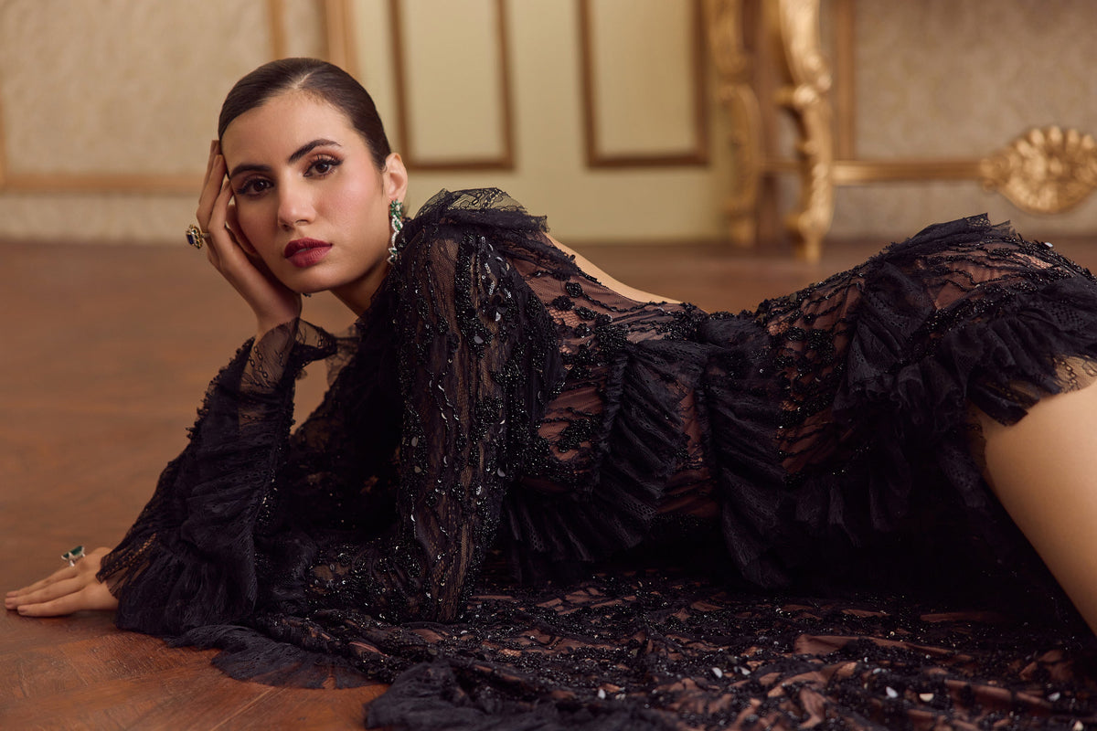 Black Dahlia Lace Gown