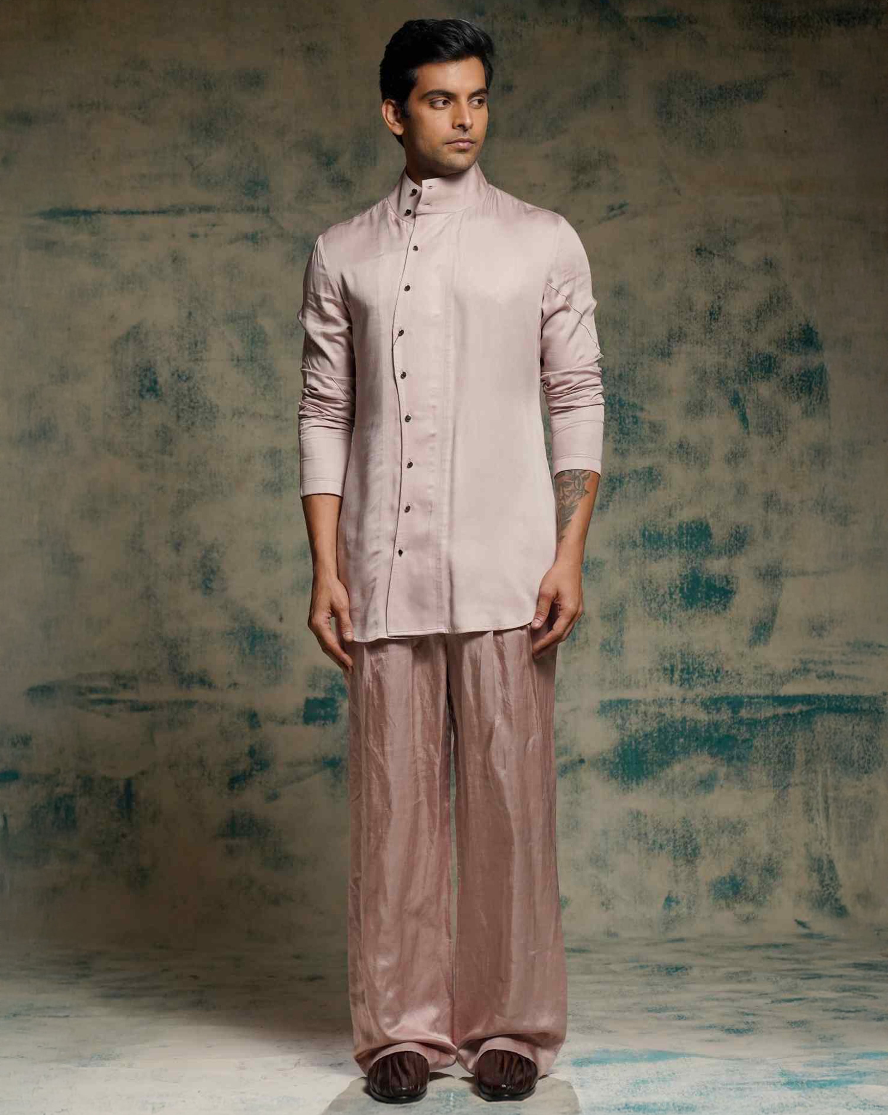 Mauve Whisper Shirt Set