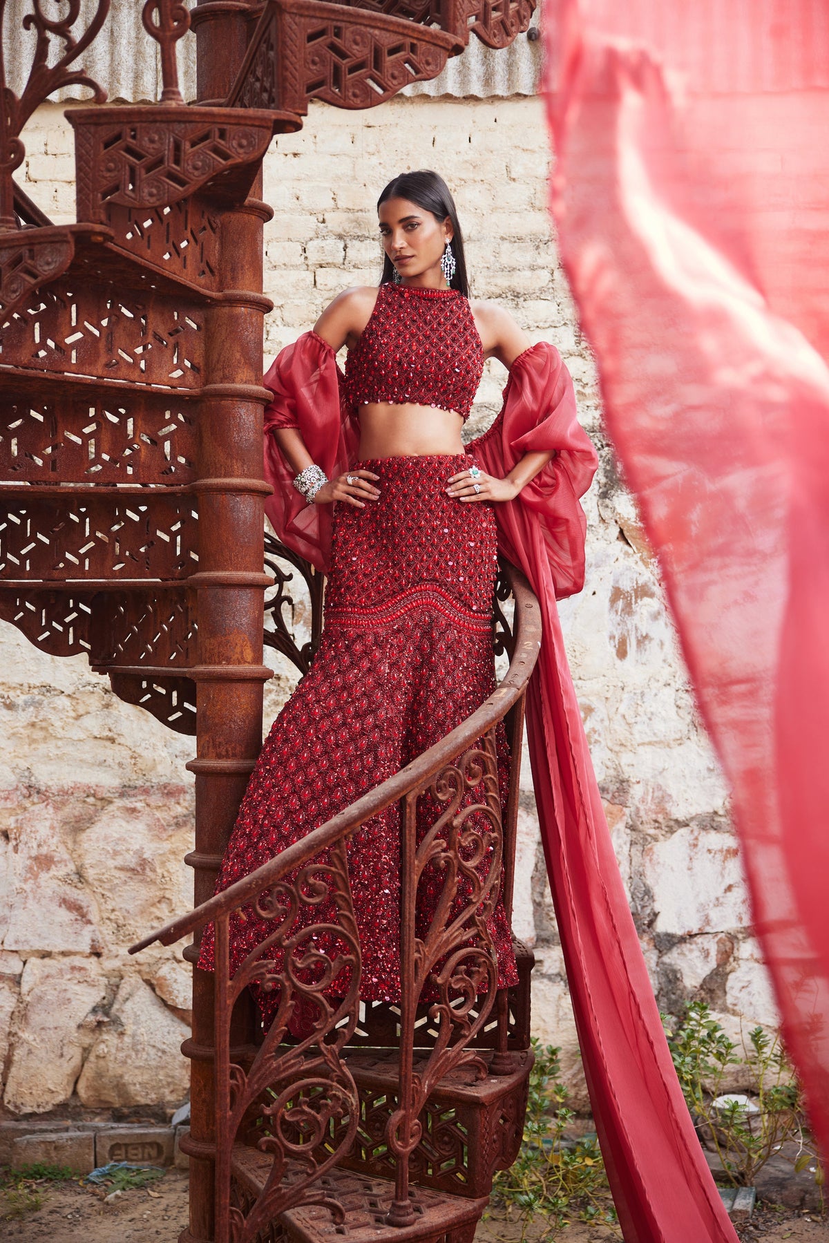 Blaze Mermaid Lehenga Set