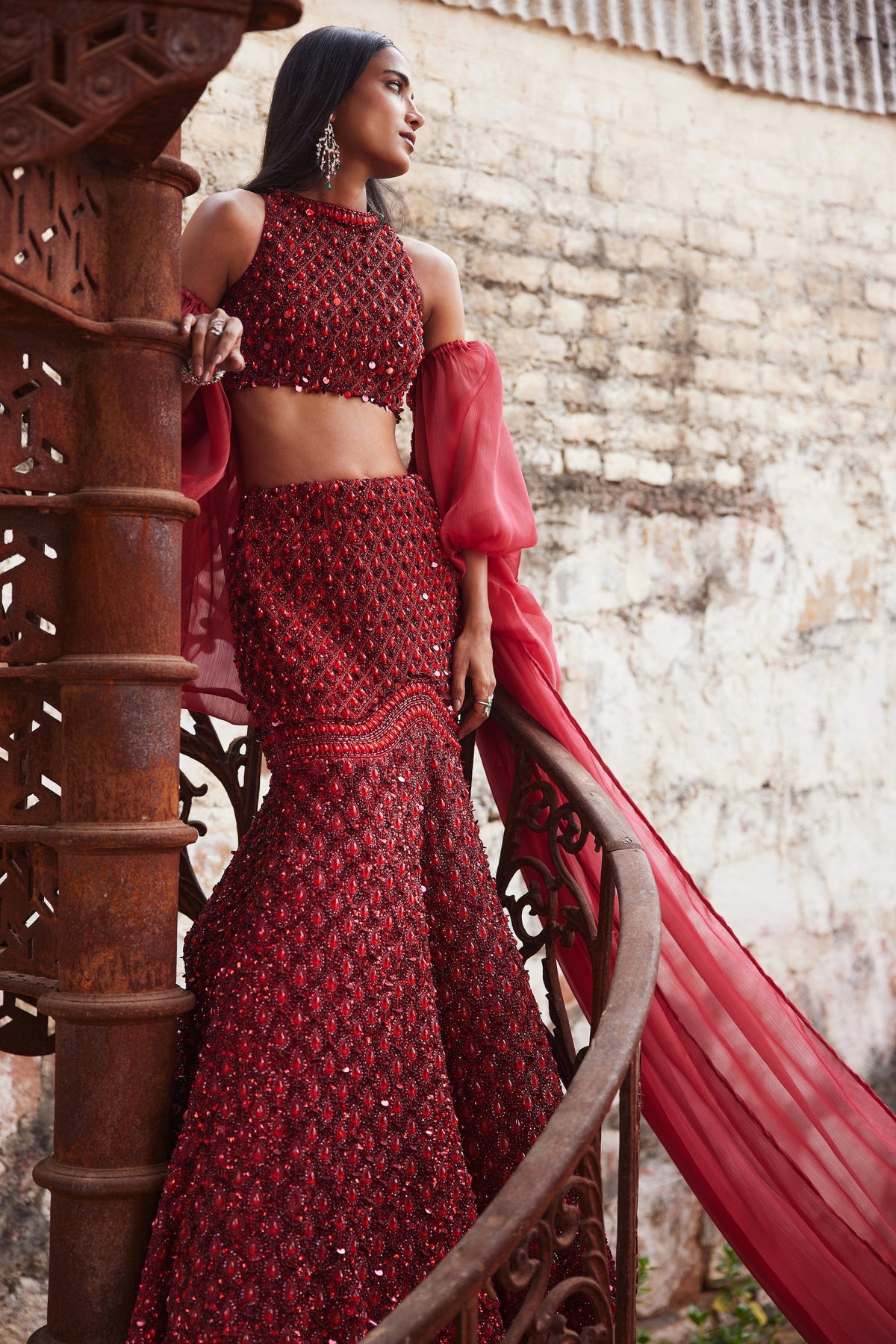 Blaze Mermaid Lehenga Set