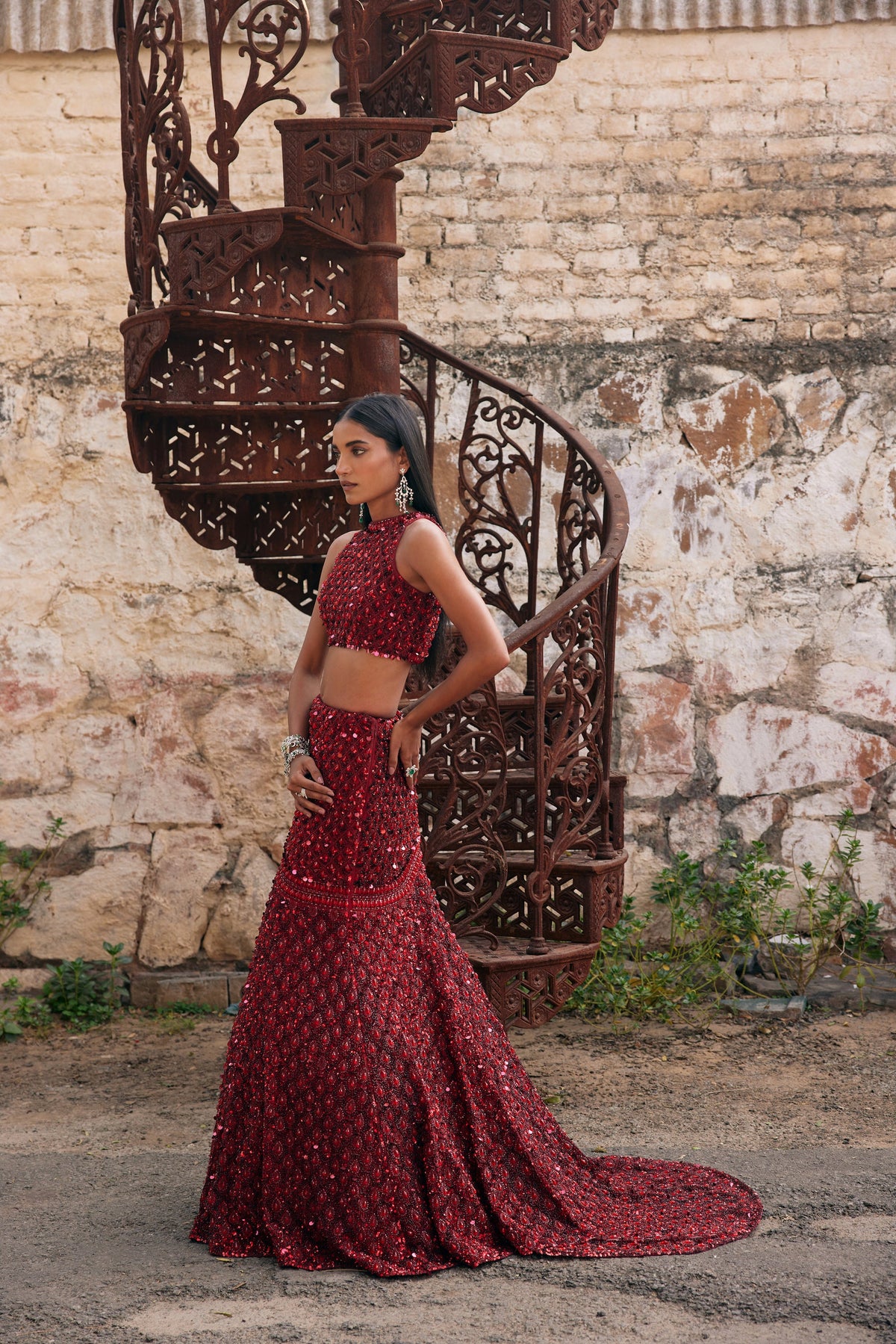 Blaze Mermaid Lehenga Set