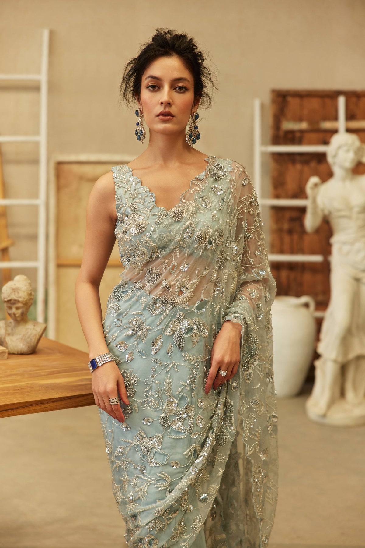 Starlit Sky Saree