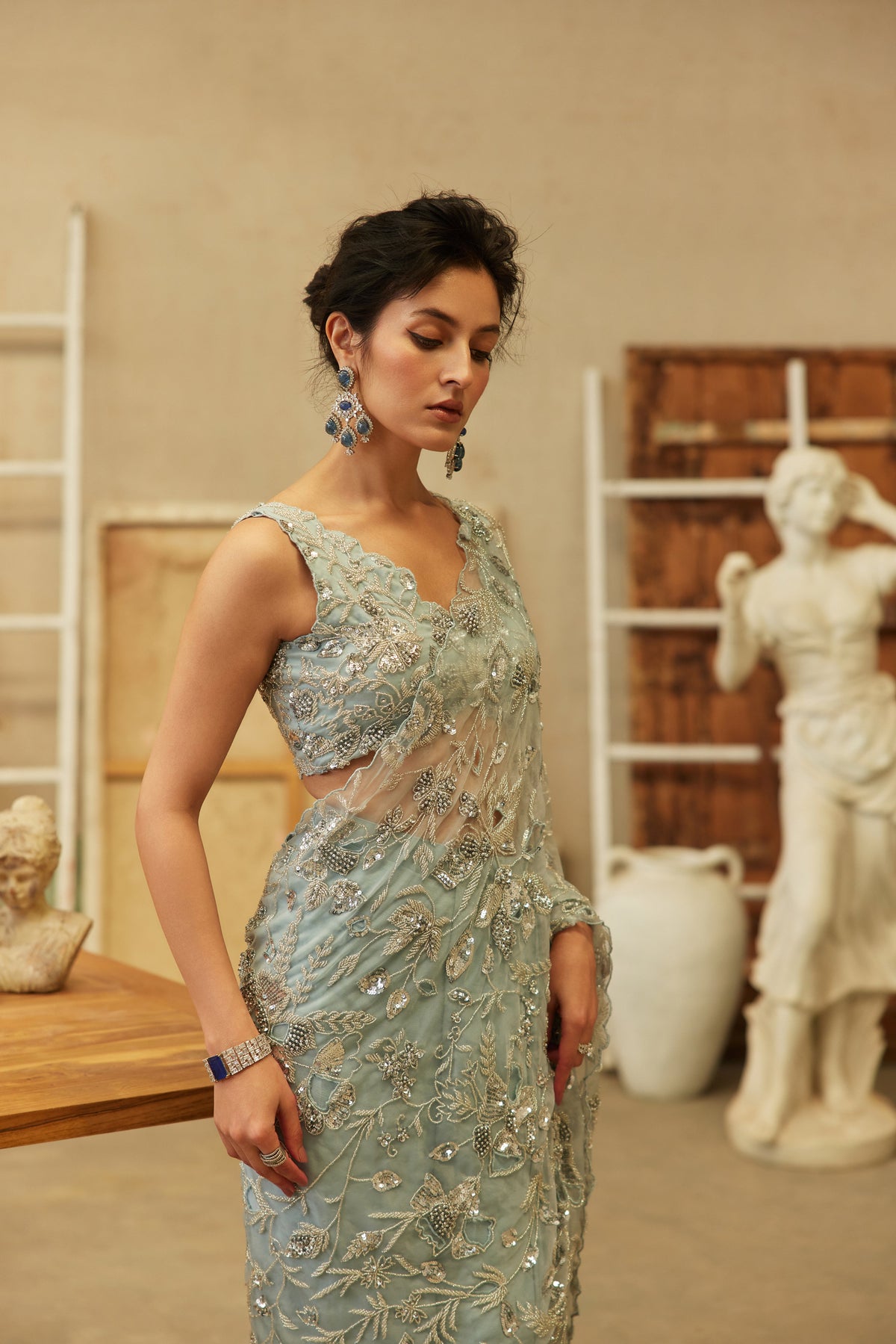 Starlit Sky Saree