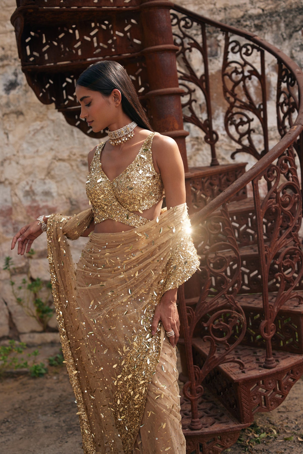 Citrine Saree
