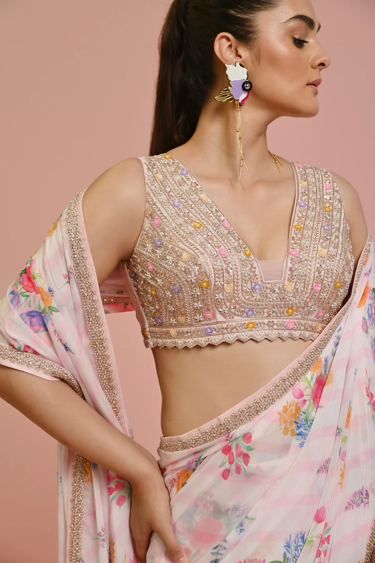 Amelia Ggt Ruffle Saree