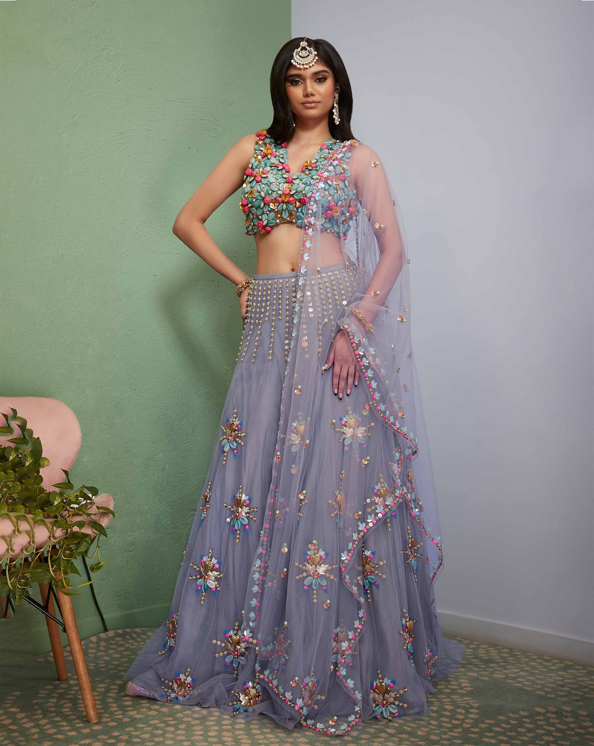 Trend Report: Tea-Length Lehengas | FIRST LOOK | Fashion, Lifestyle,  Interviews, Events, Shopping.