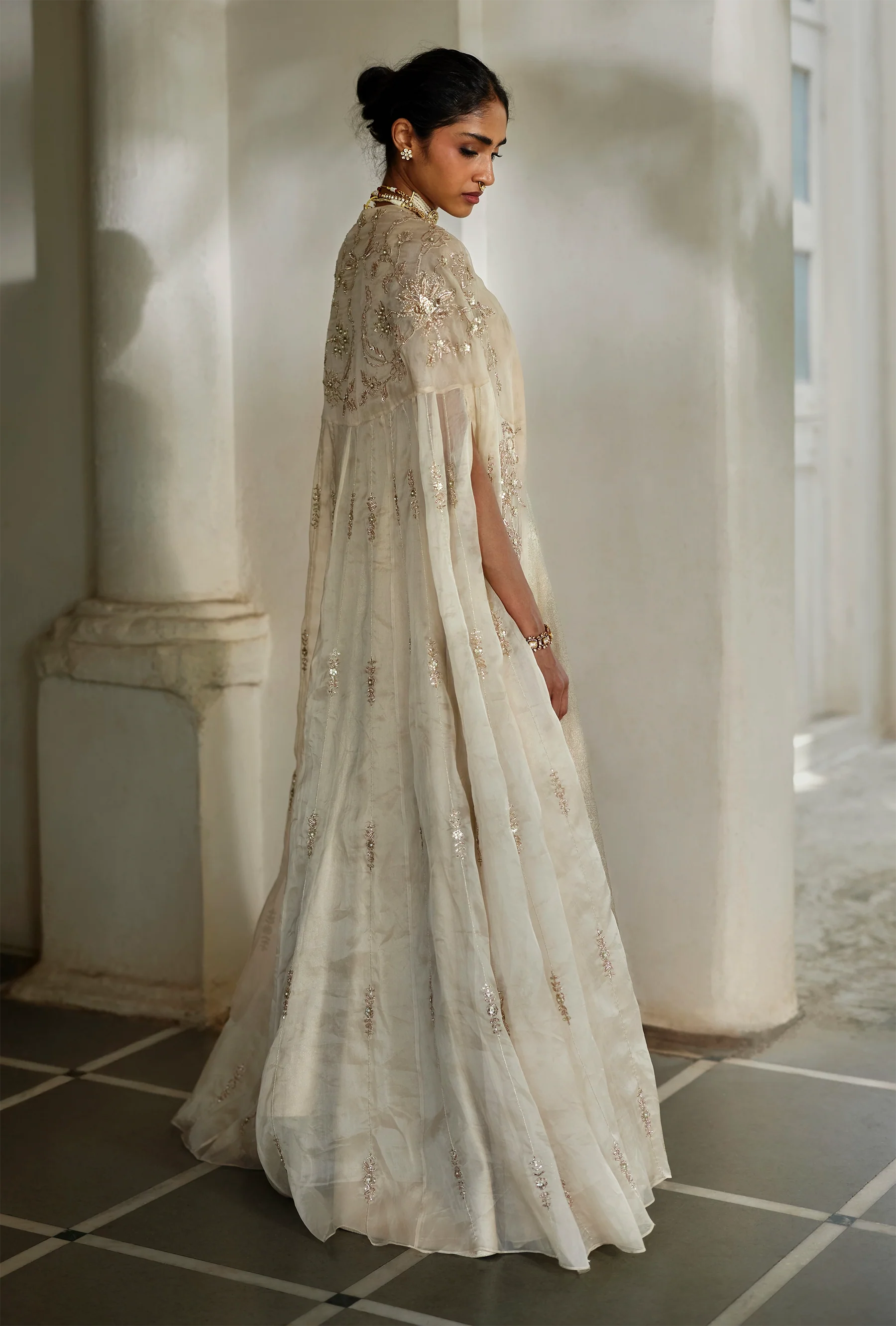 Lumi Cape Anarkali Set